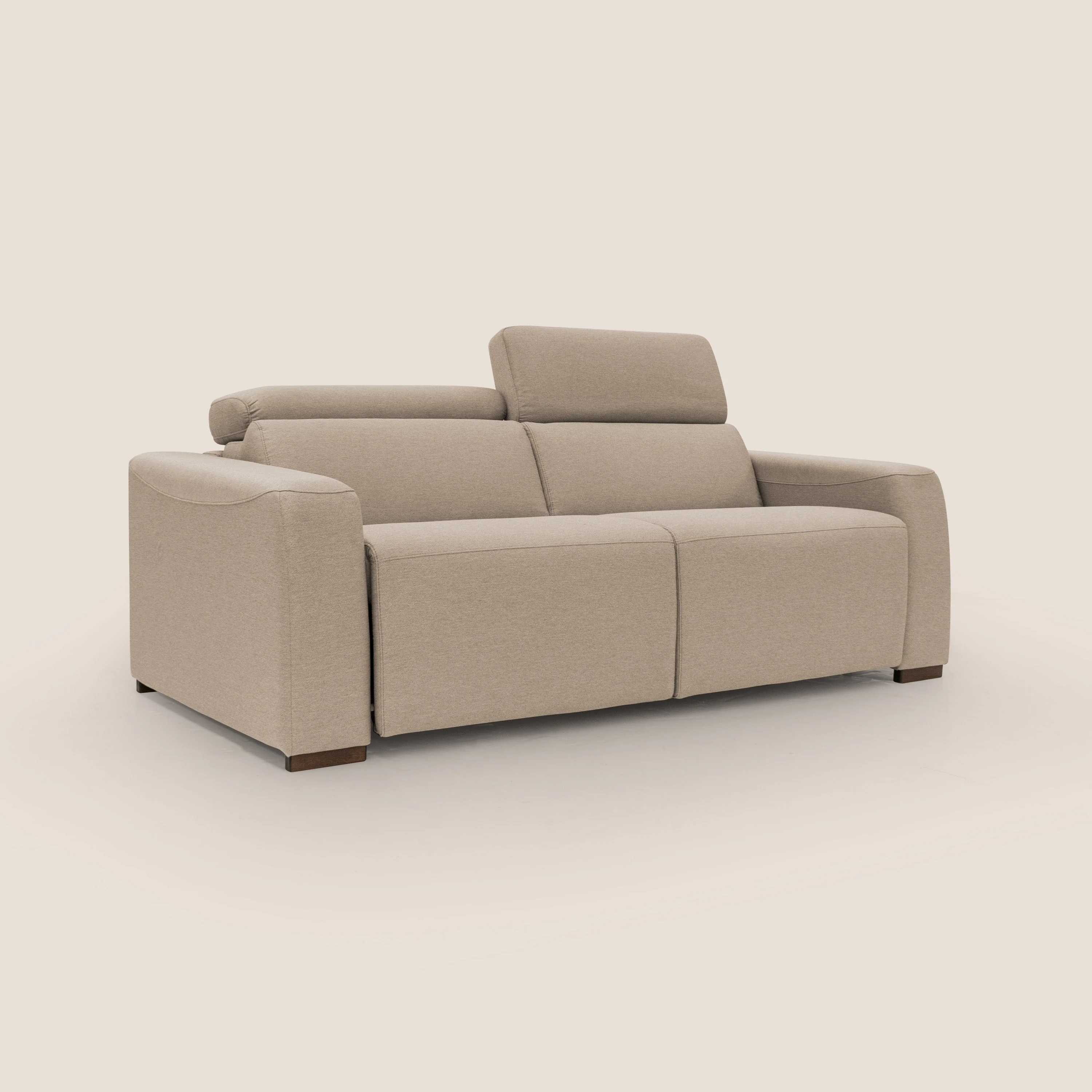 Poseidon canapé lit convertible + RELAX électrique en tissu imperméable détachable T05 beige - Image 4