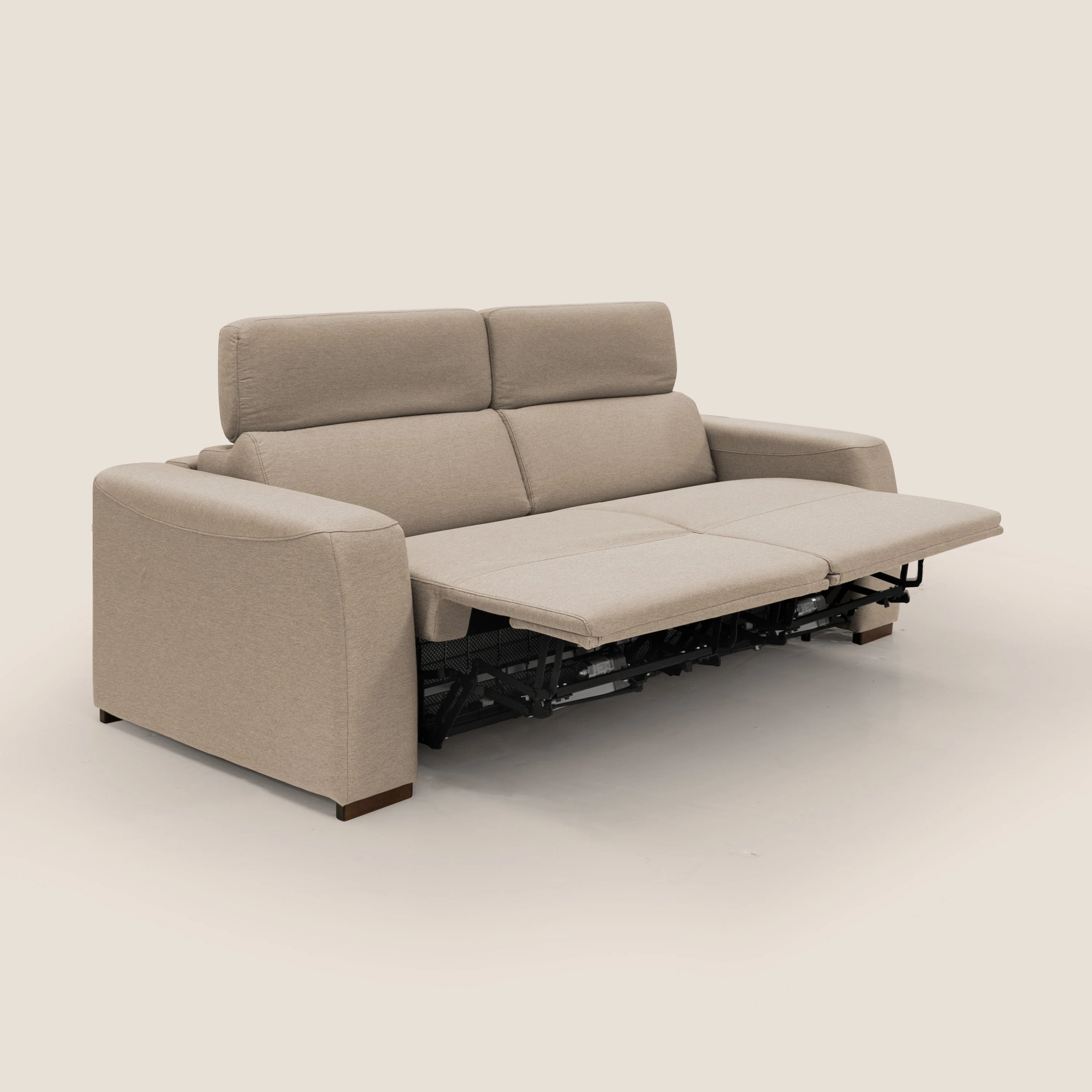 Poseidon canapé lit convertible + RELAX électrique en tissu imperméable détachable T05 beige - Image 6