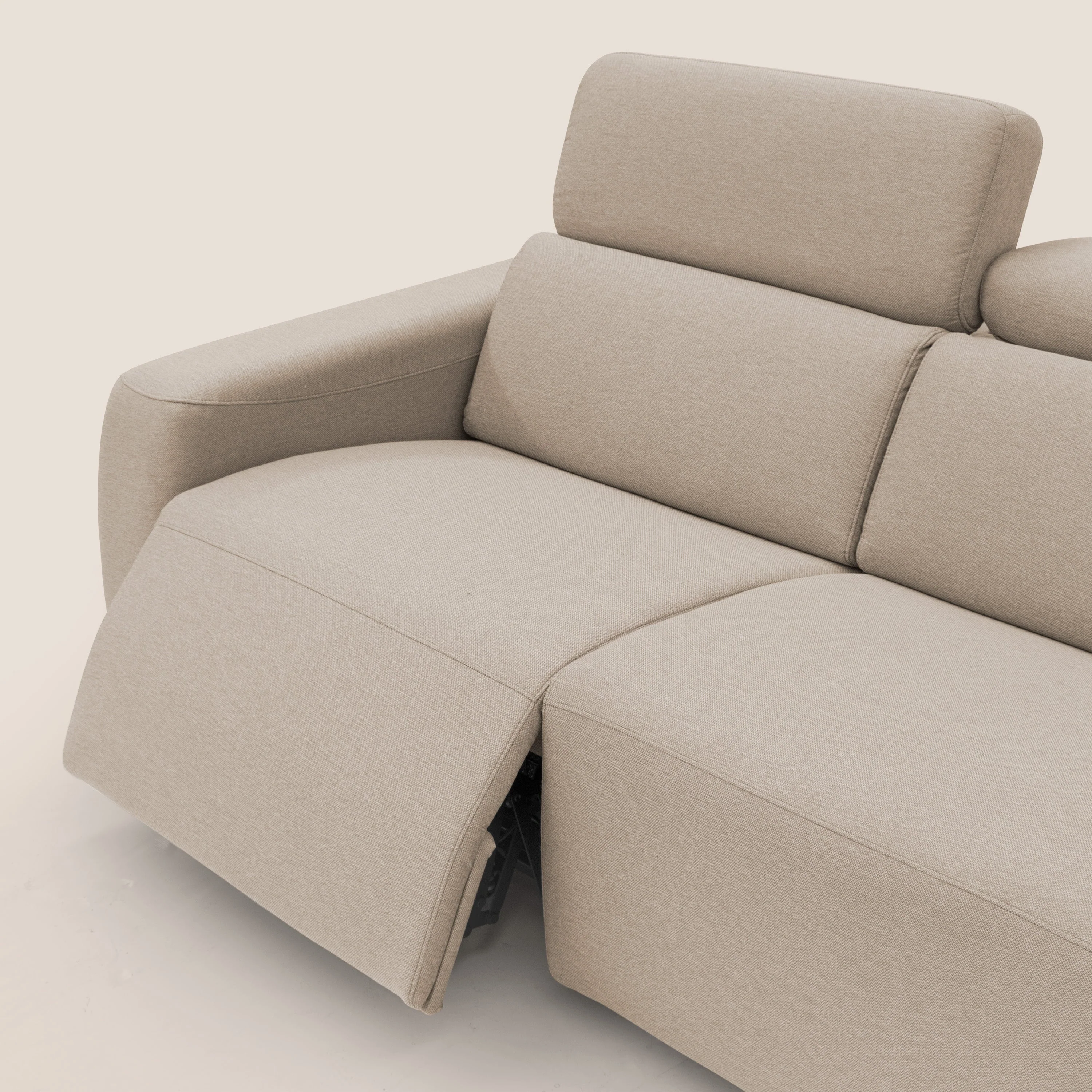 Poseidon canapé lit convertible + RELAX électrique en tissu imperméable détachable T05 beige - Image 9