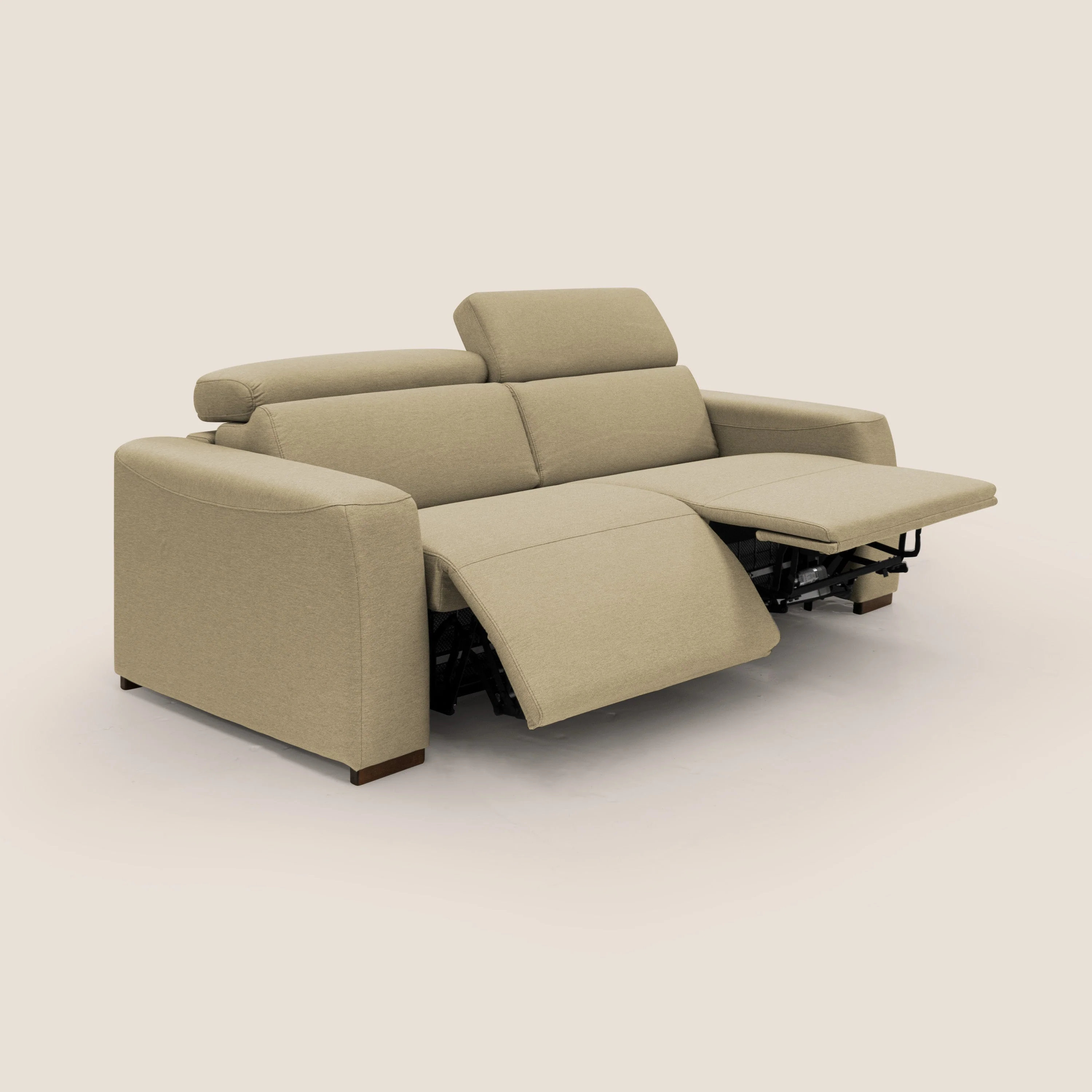 Poseidon canapé lit convertible + RELAX électrique en tissu imperméable détachable T05 chameau - Image 5