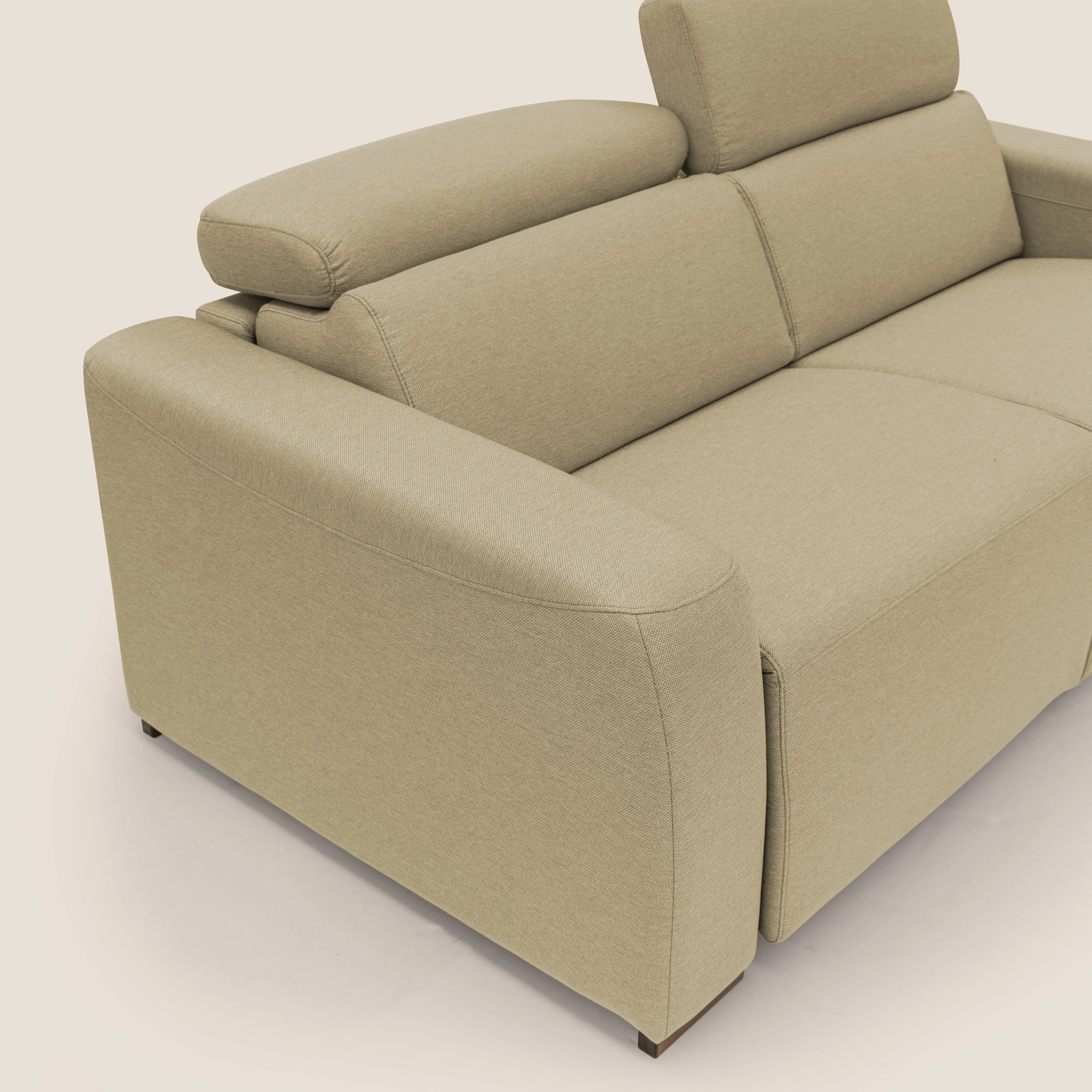 Poseidon canapé lit convertible + RELAX électrique en tissu imperméable détachable T05 chameau - Image 7