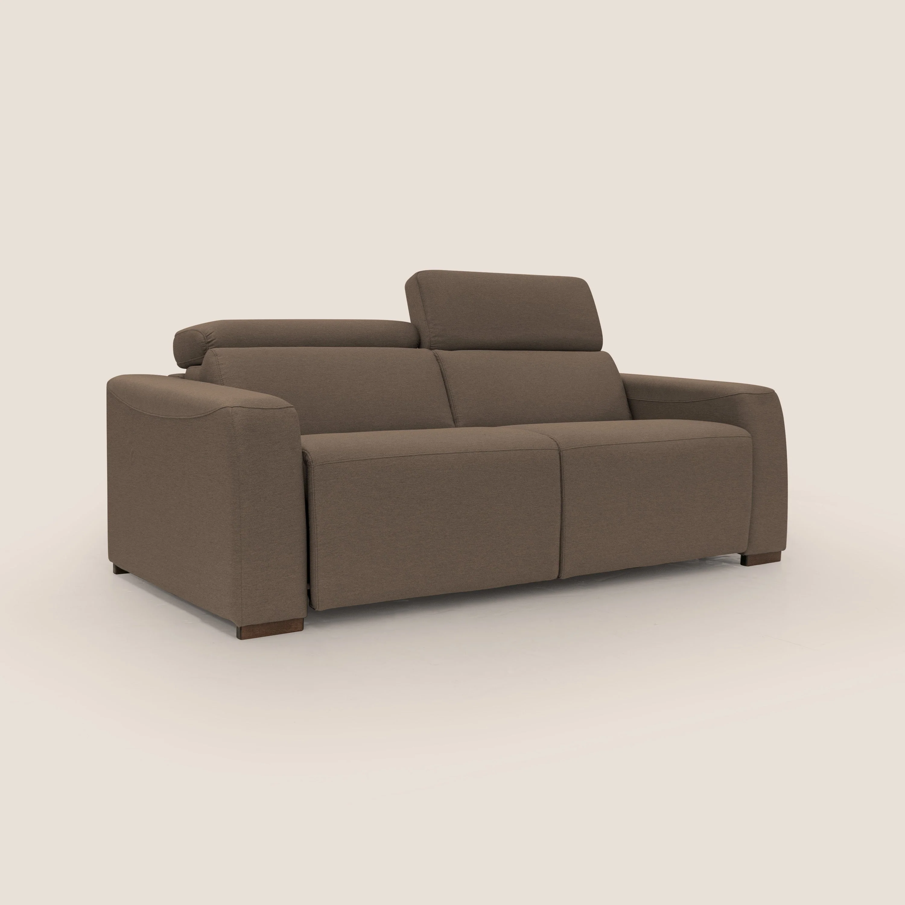 Poseidon canapé lit convertible + RELAX électrique en tissu imperméable détachable T05 marron - Image 4
