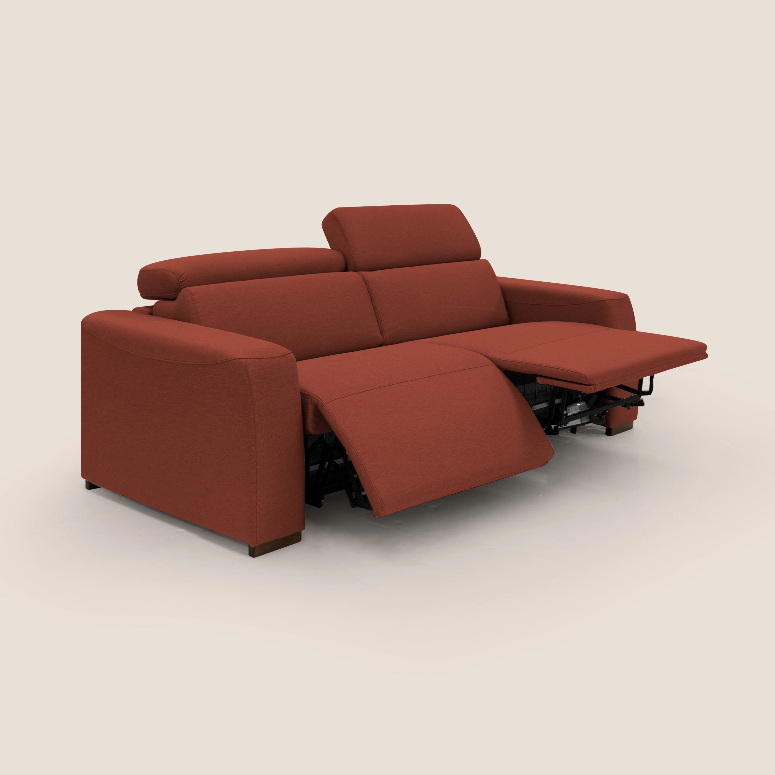 Poseidon canapé lit convertible + RELAX électrique en tissu imperméable détachable T05 rouge - Image 5