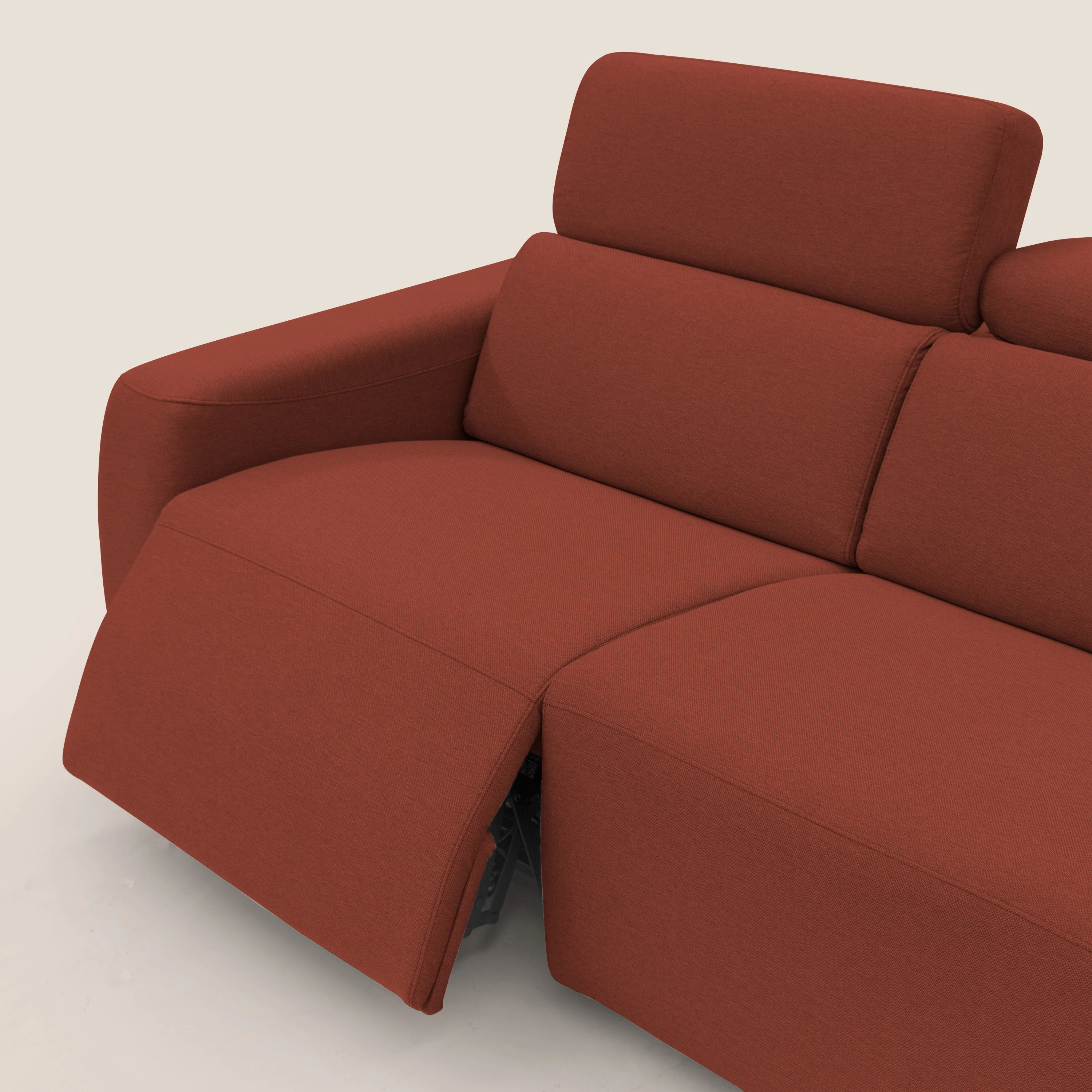 Poseidon canapé lit convertible + RELAX électrique en tissu imperméable détachable T05 rouge - Image 9