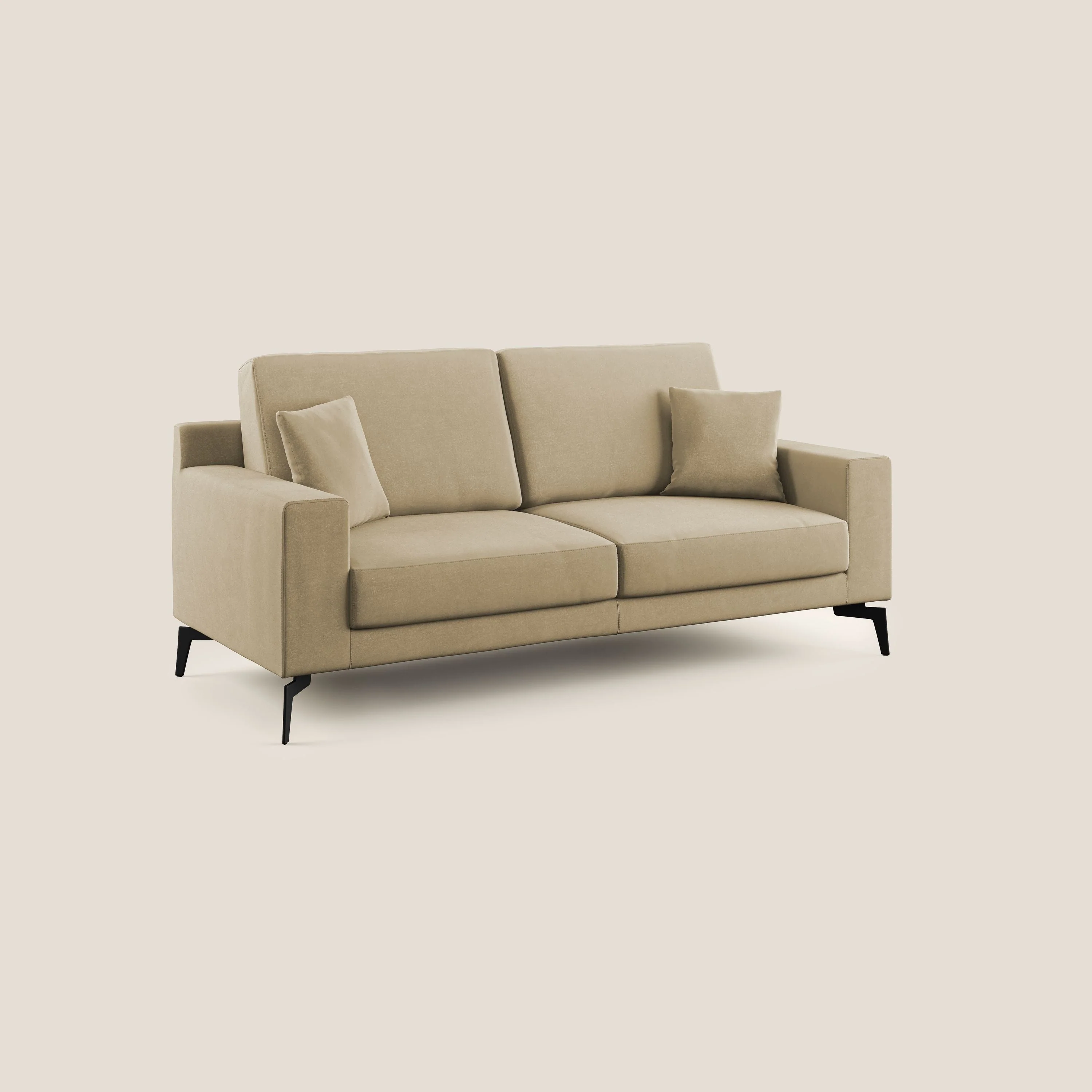 Prestige canapé moderne en microfibre détachable T11 beige - Image 3