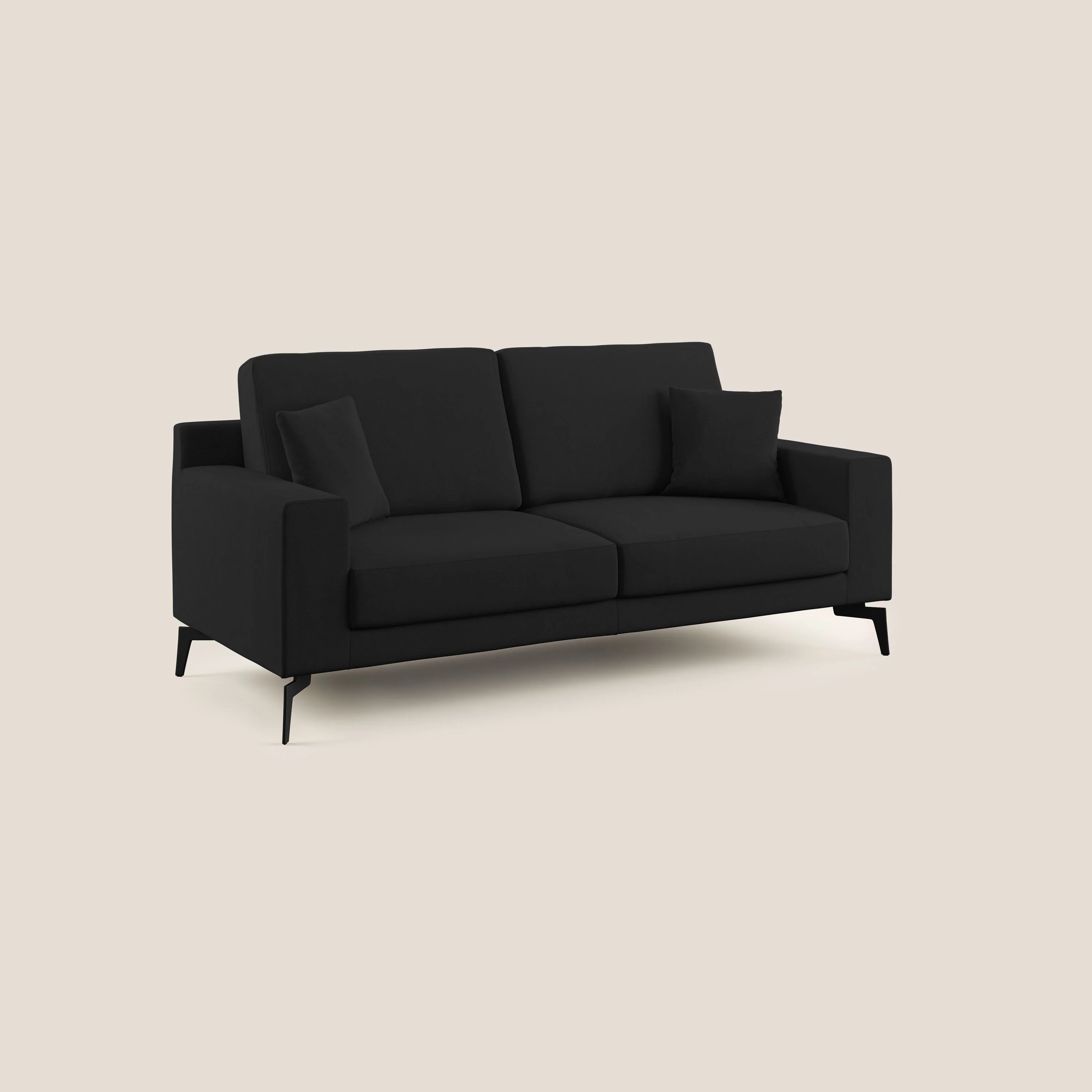 Prestige canapé moderne en microfibre détachable T11 noir - Image 2