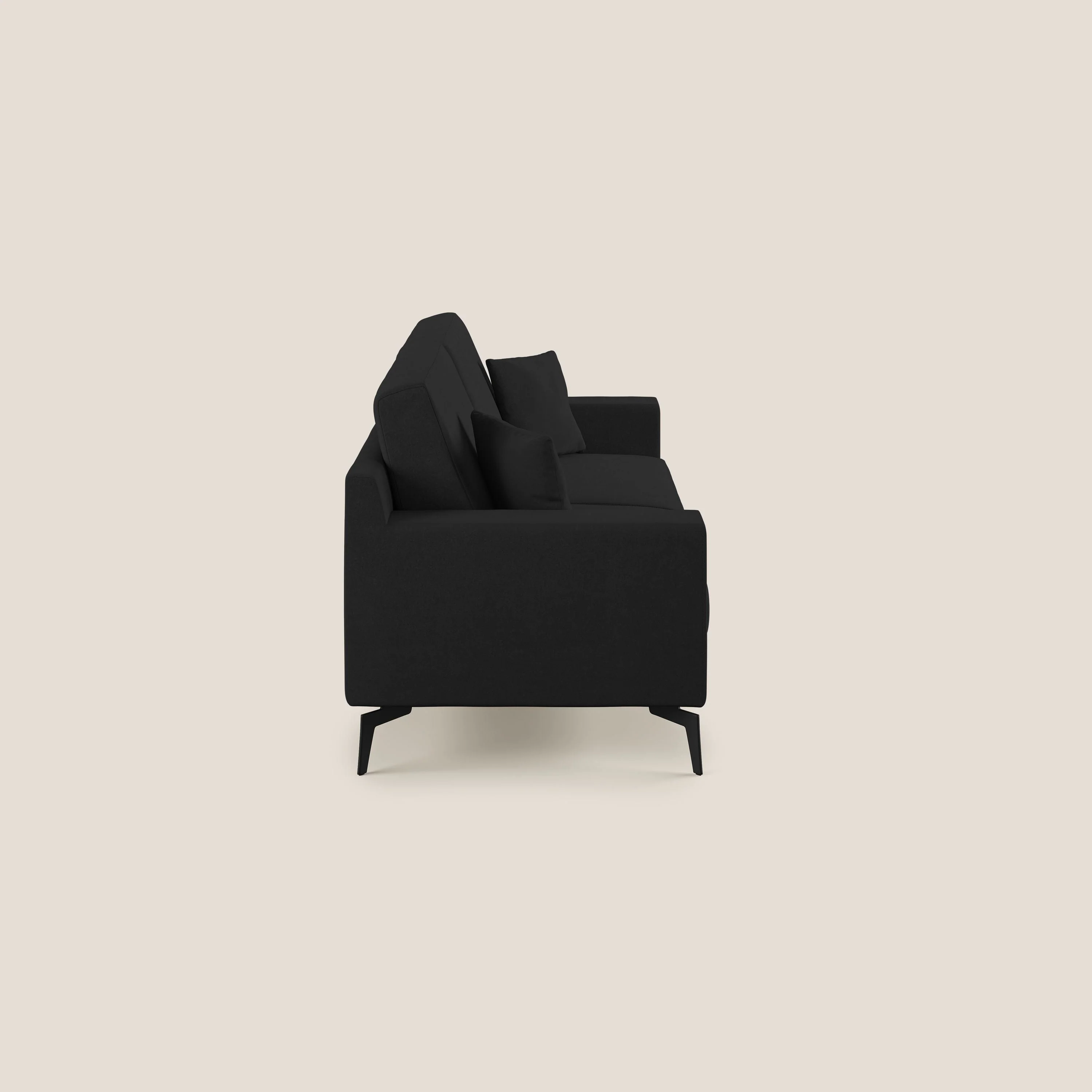 Prestige canapé moderne en microfibre détachable T11 noir - Image 3