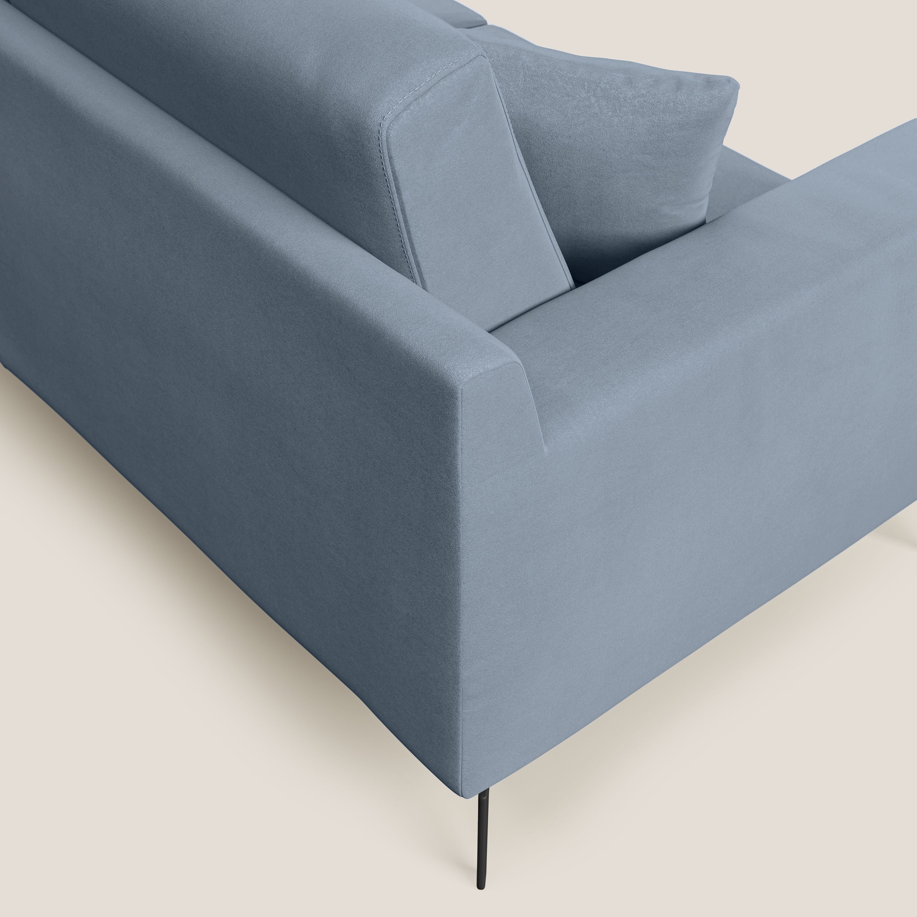 Prestige canapé moderne en microfibre détachable T11 sucre glace - Image 6