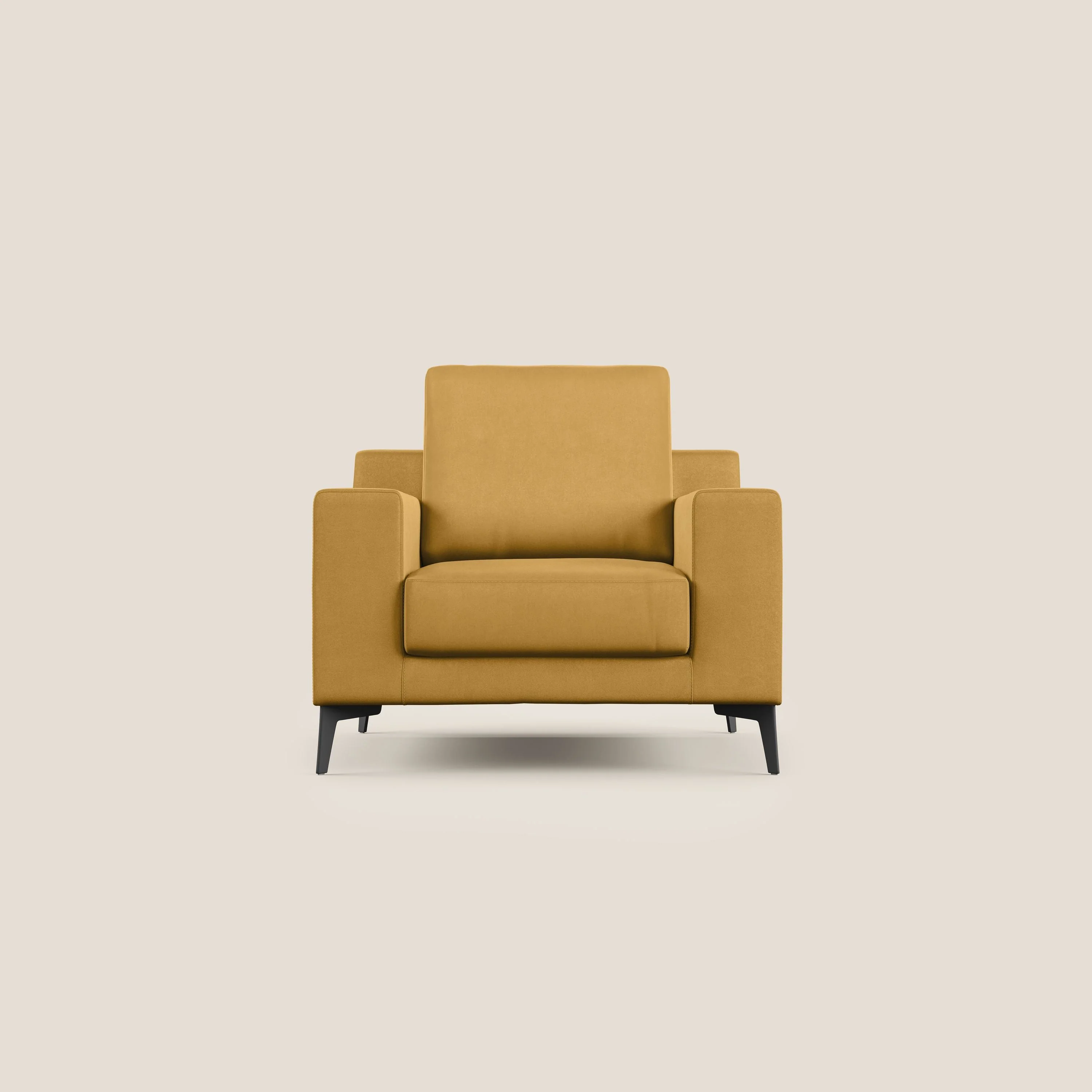 Prestige fauteuil moderne en microfibre détachable T11 jaune