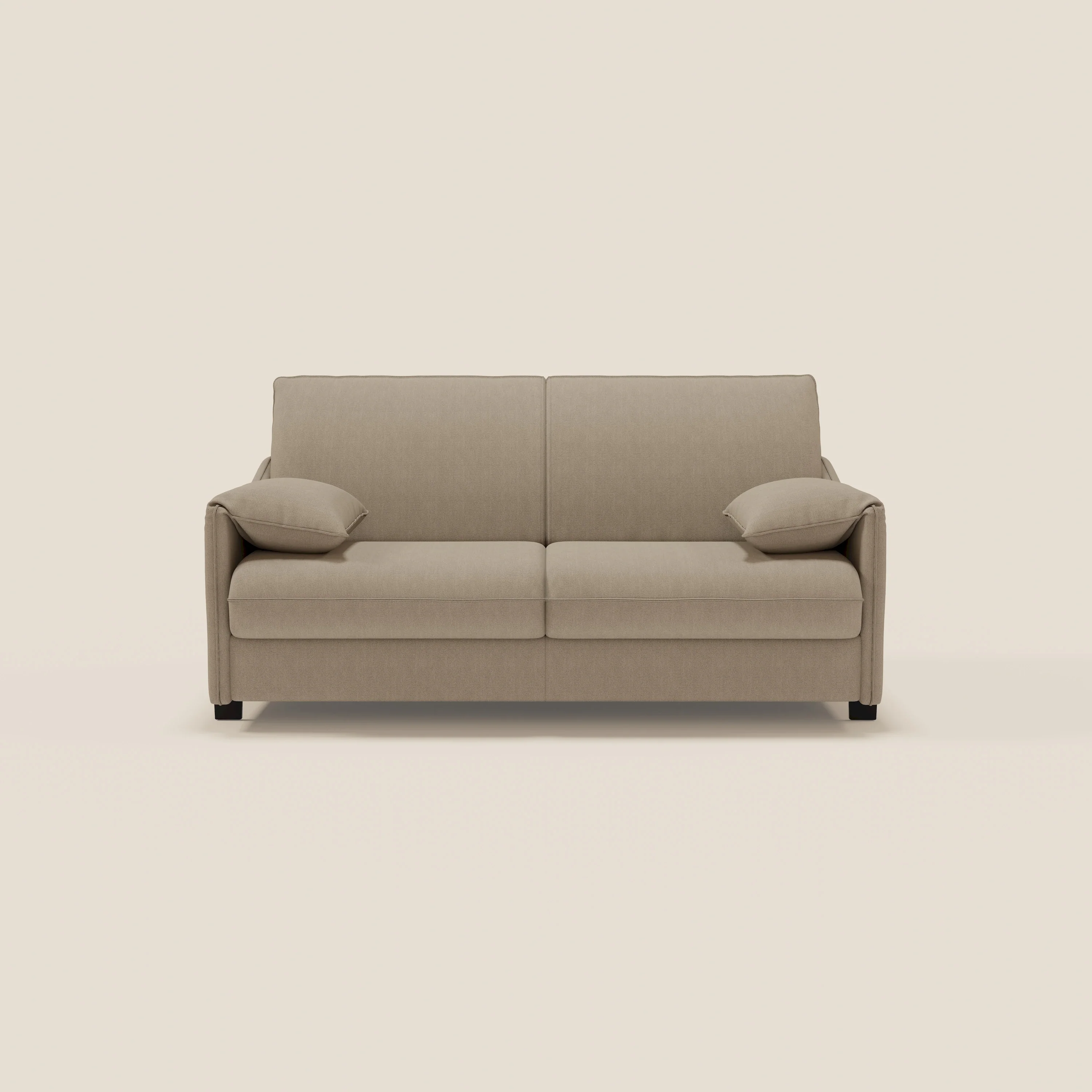 Primula Canapé convertible avec matelas H18 cm en tissu détachable T05 beige