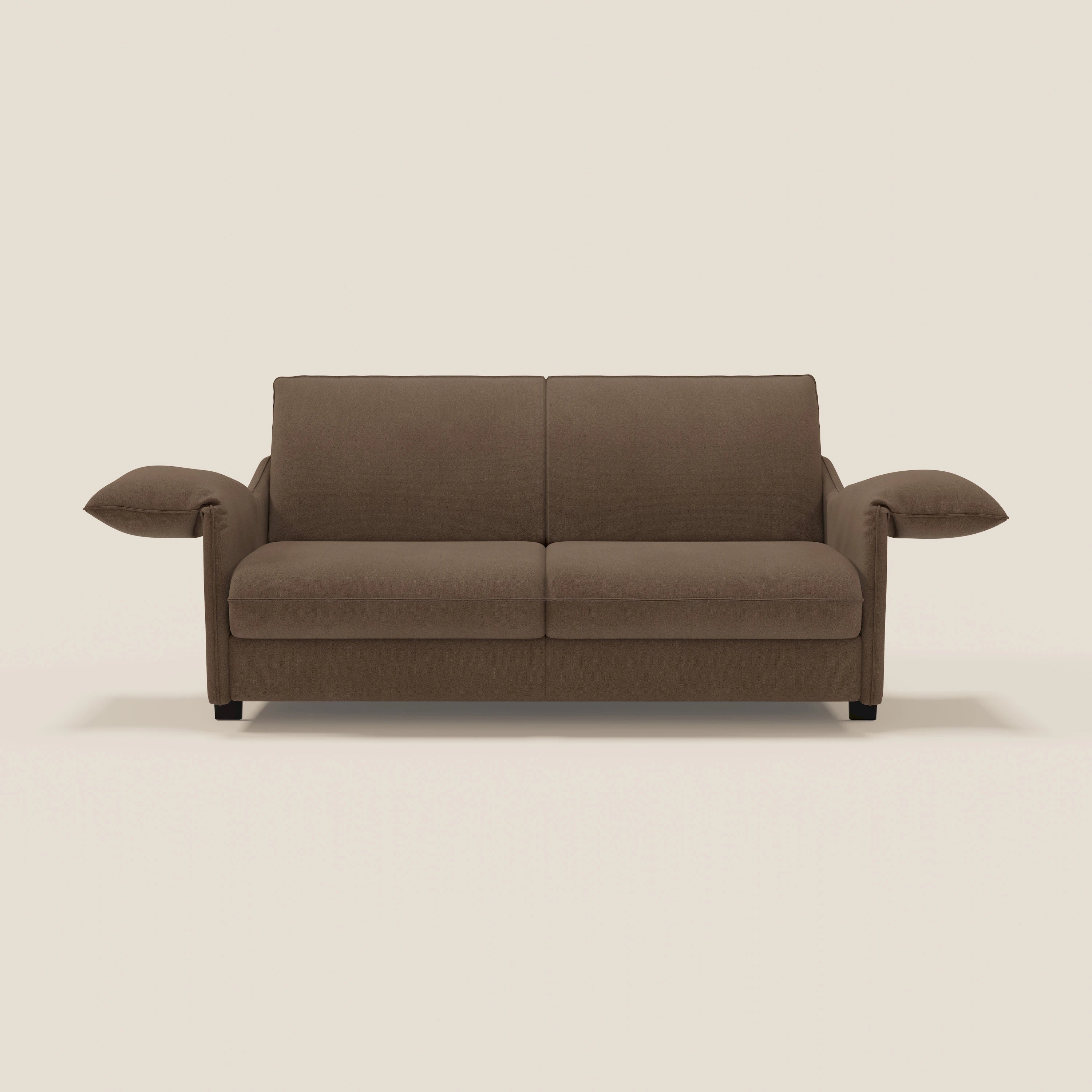 Primula Canapé convertible avec matelas H18 cm en tissu détachable T05 marron - Image 3
