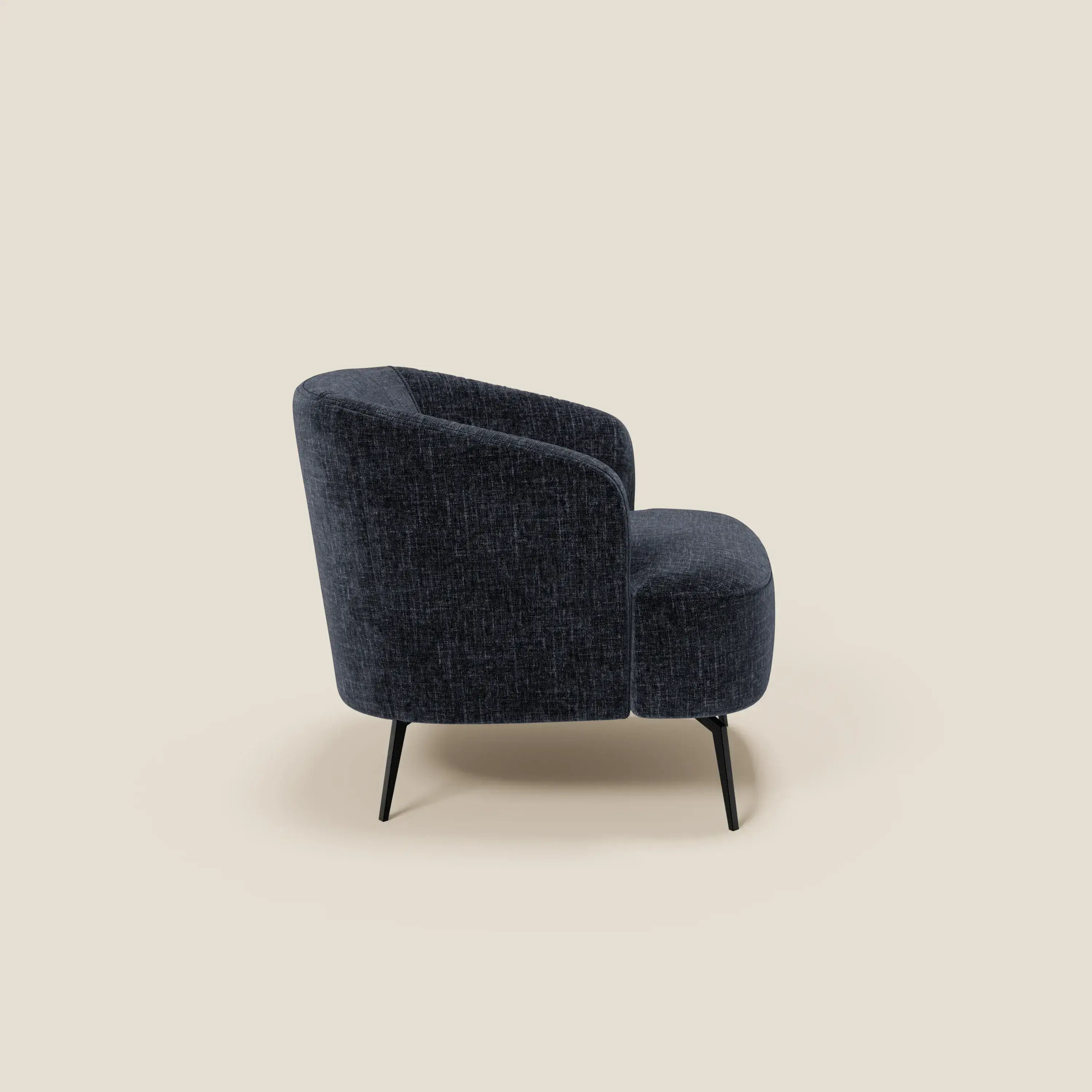 Renoa Fauteuil d'élégance moderne en tissu lavable T24 bleu nuit - Image 3