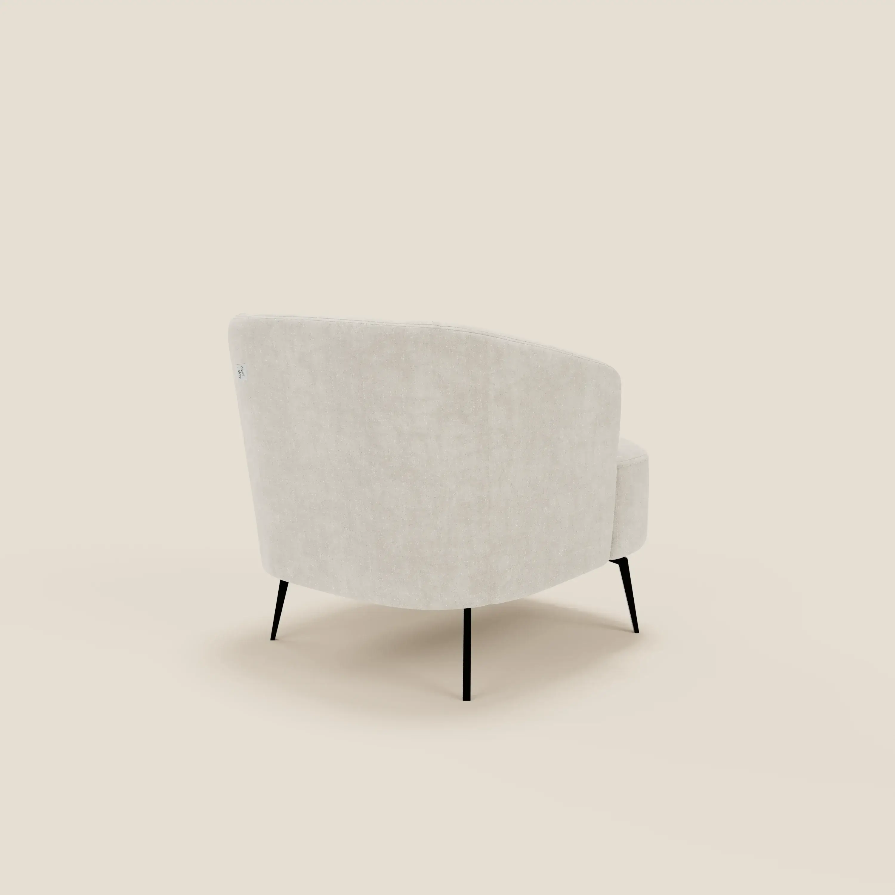 Renoa Fauteuil d'élégance moderne en tissu lavable T24 blanc - Image 4