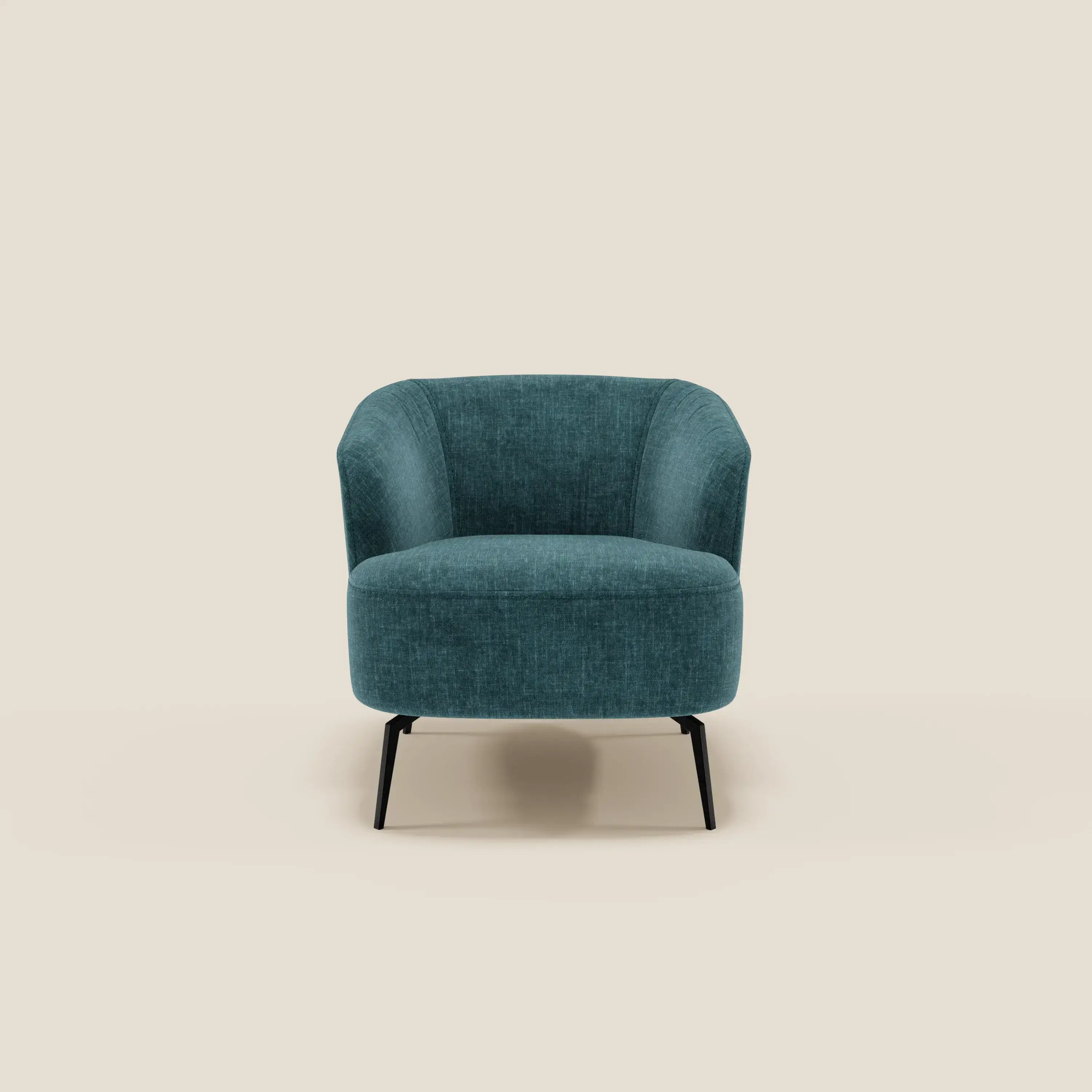 Renoa Fauteuil d'élégance moderne en tissu lavable T24 bleu canard