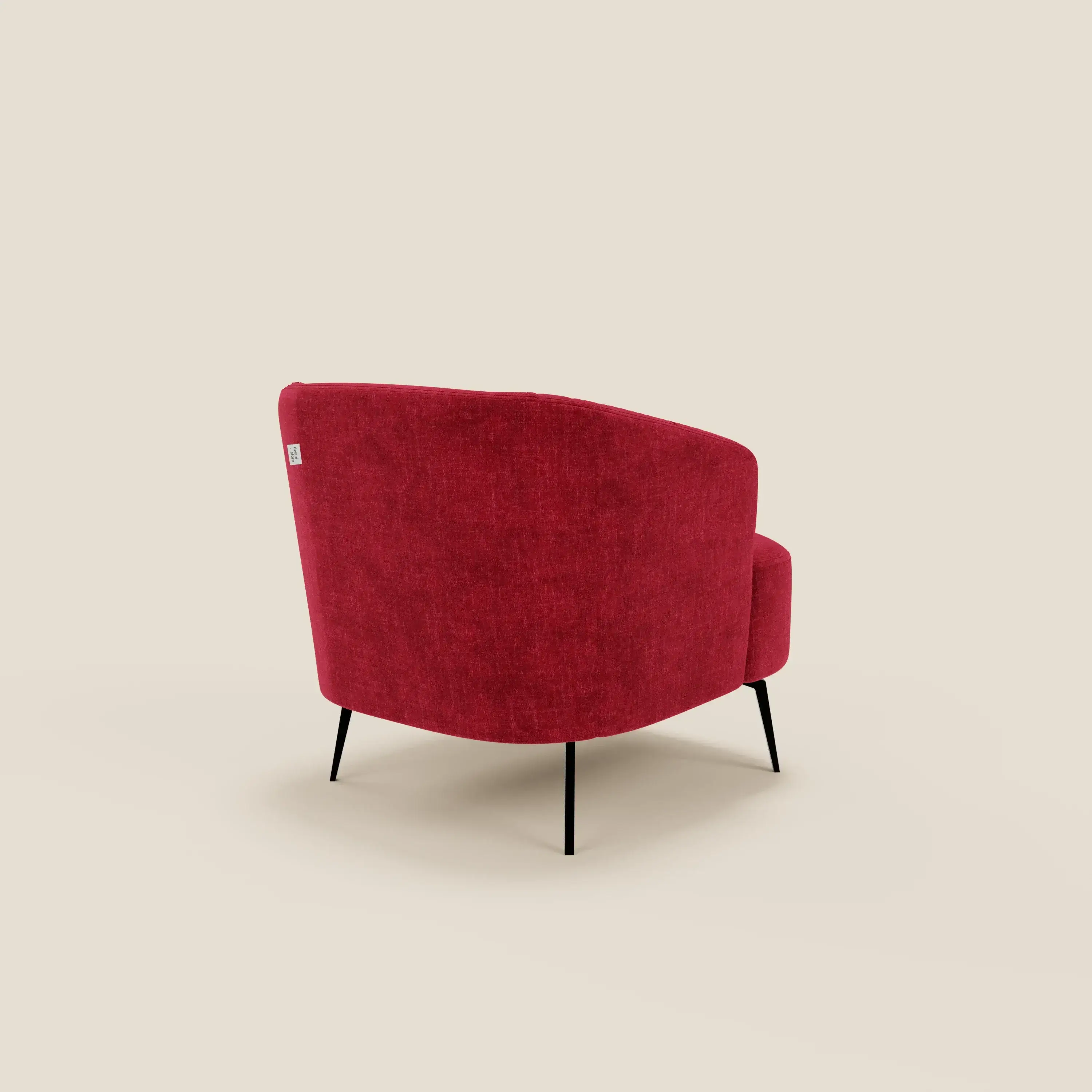 Renoa Fauteuil d'élégance moderne en tissu lavable T24 bordeaux - Image 4