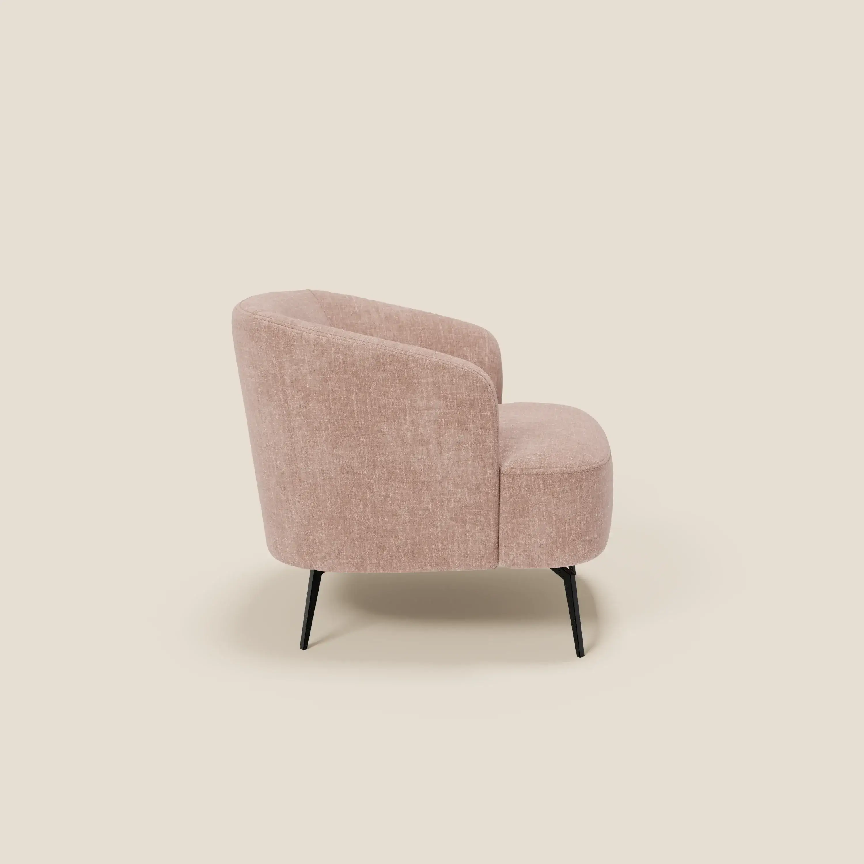 Renoa Fauteuil d'élégance moderne en tissu lavable T24 rose poudré - Image 4