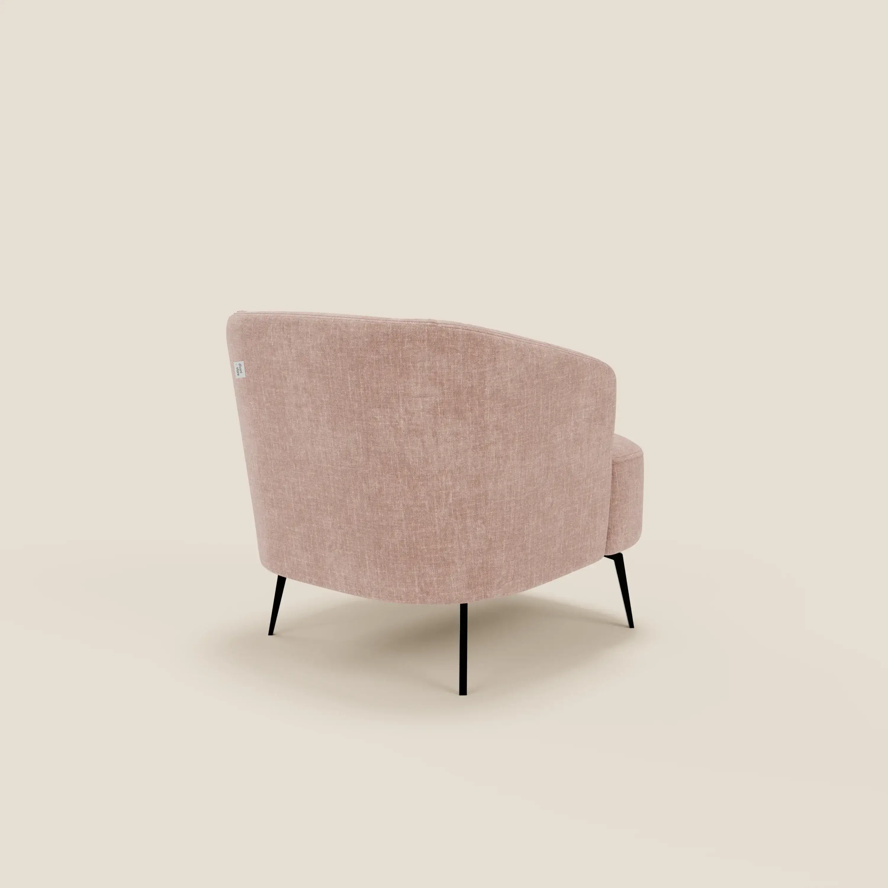 Renoa Fauteuil d'élégance moderne en tissu lavable T24 rose poudré - Image 5