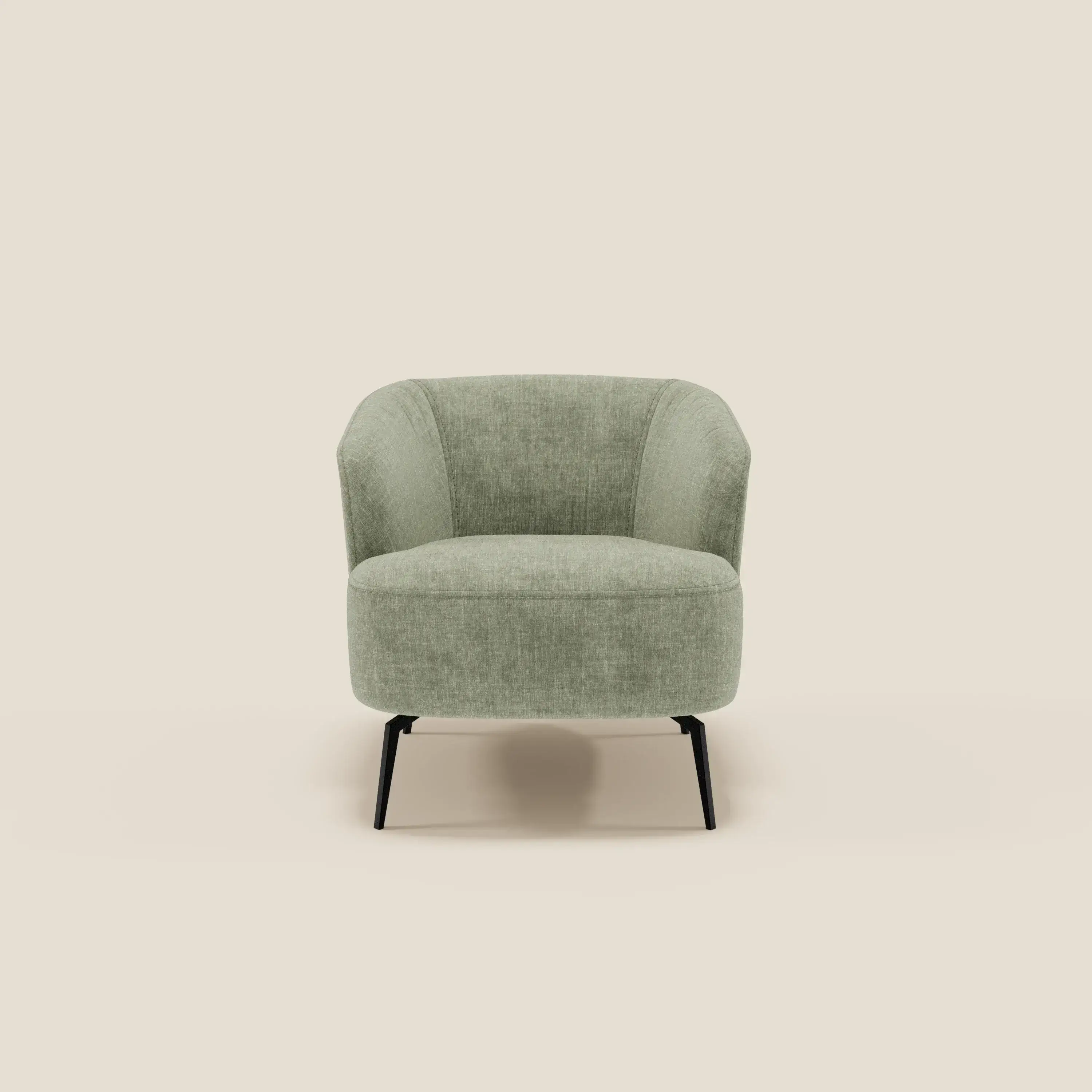 Renoa Fauteuil d'élégance moderne en tissu lavable T24 vert sauge