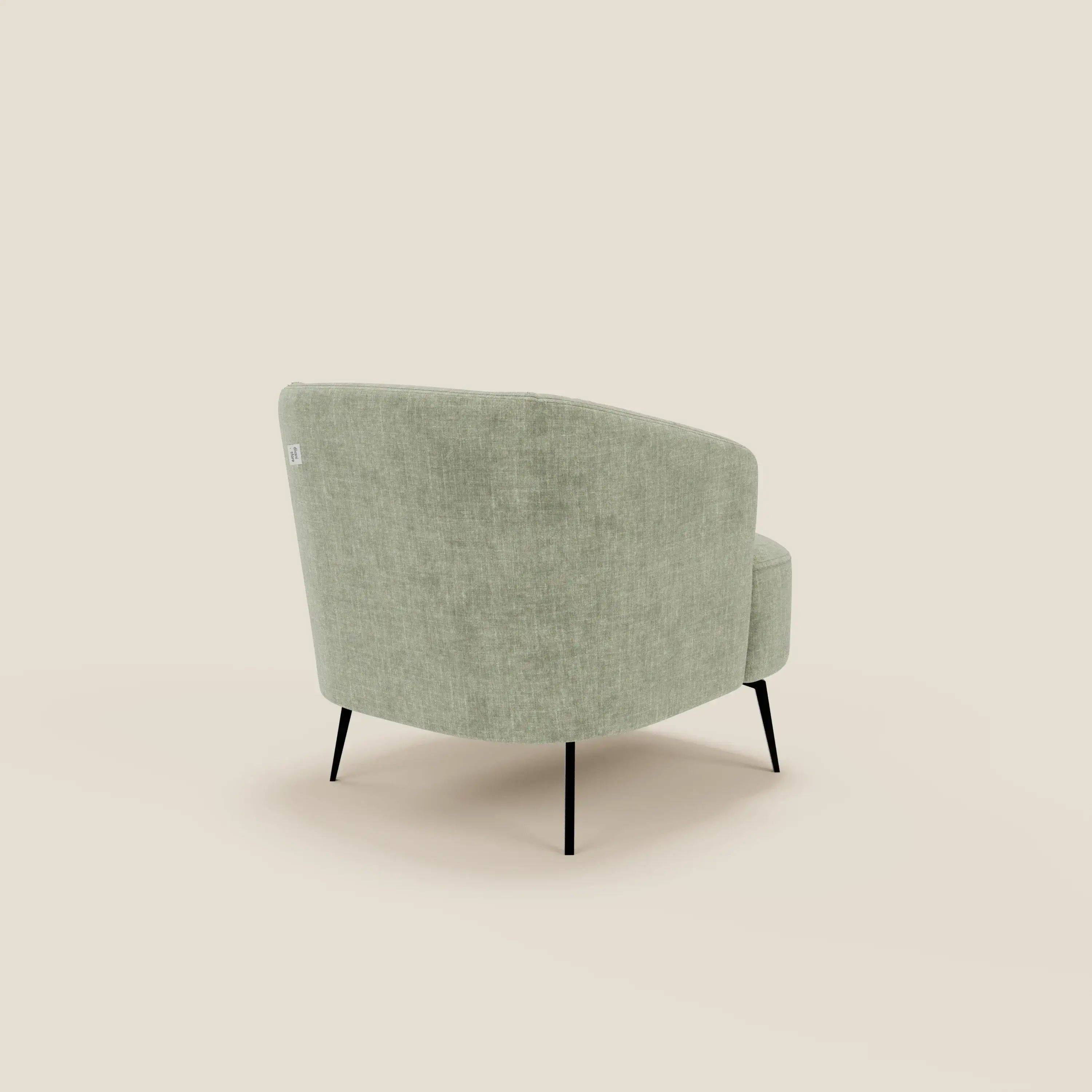 Renoa Fauteuil d'élégance moderne en tissu lavable T24 vert sauge - Image 4