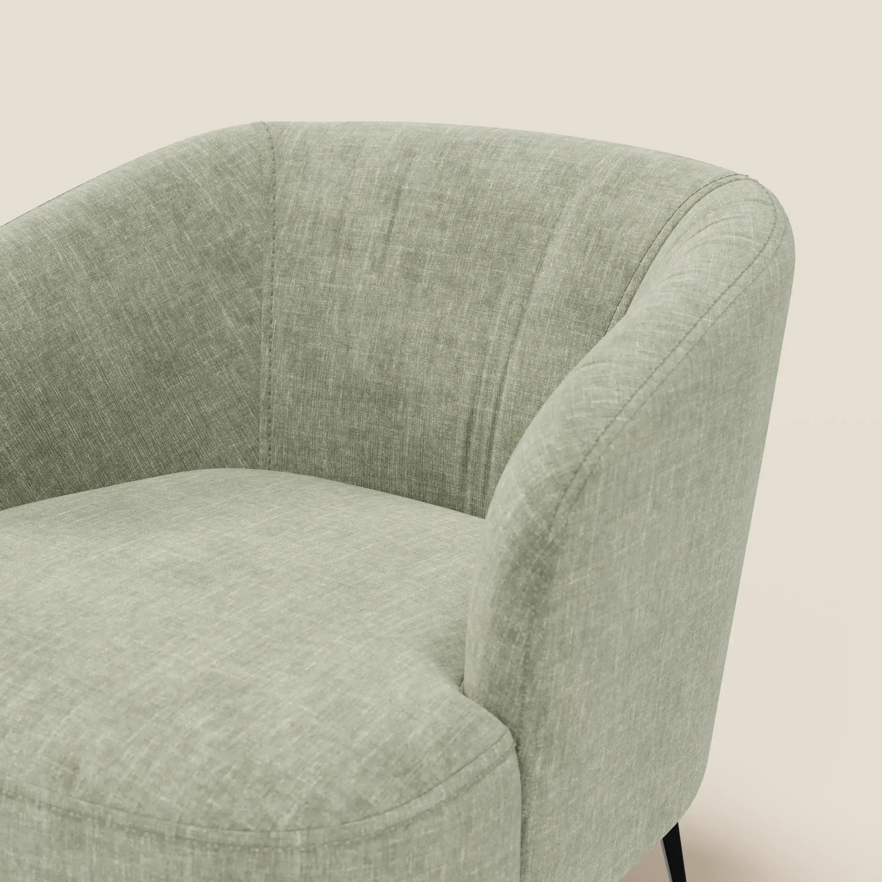 Renoa Fauteuil d'élégance moderne en tissu lavable T24 vert sauge - Image 6
