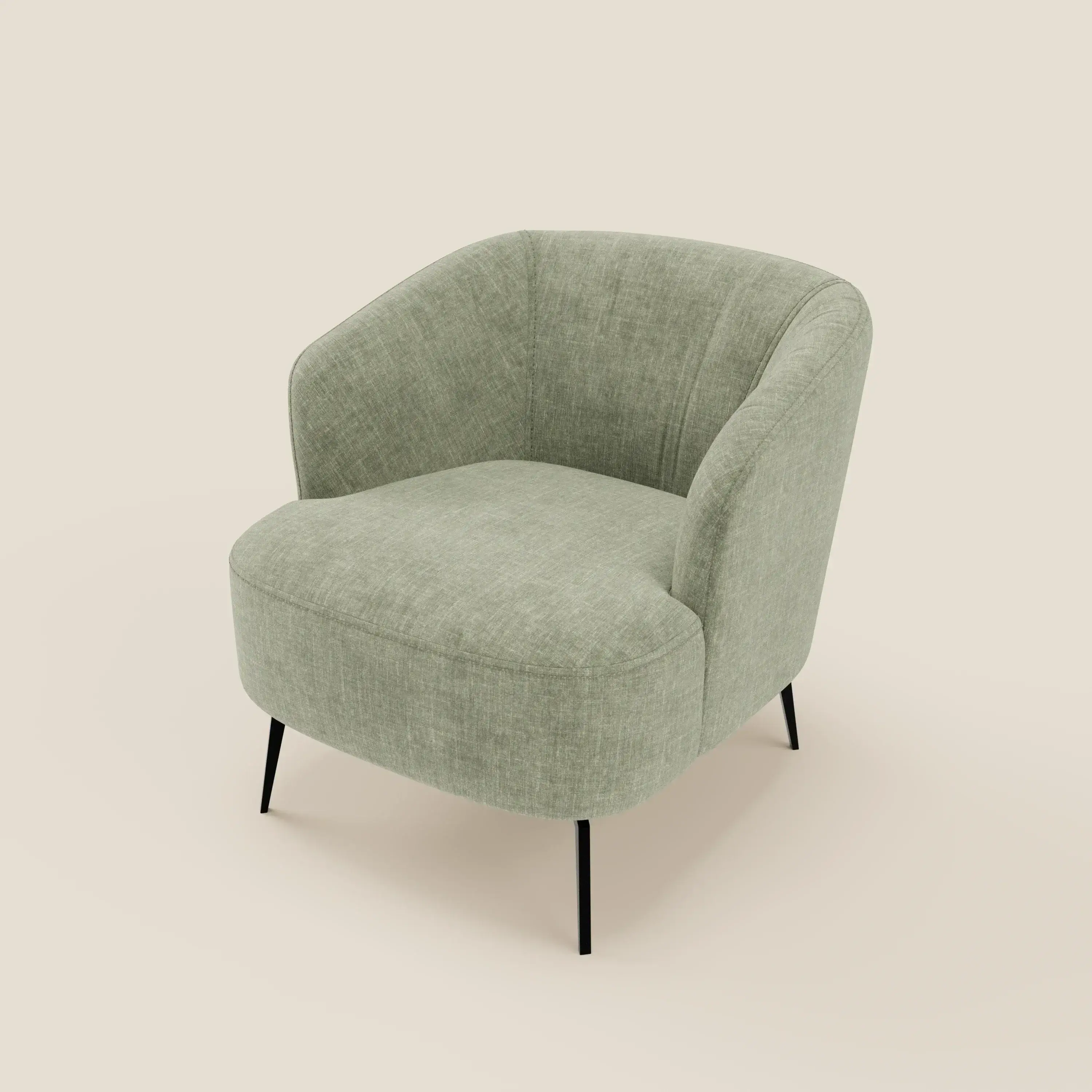 Renoa Fauteuil d'élégance moderne en tissu lavable T24 vert sauge - Image 8