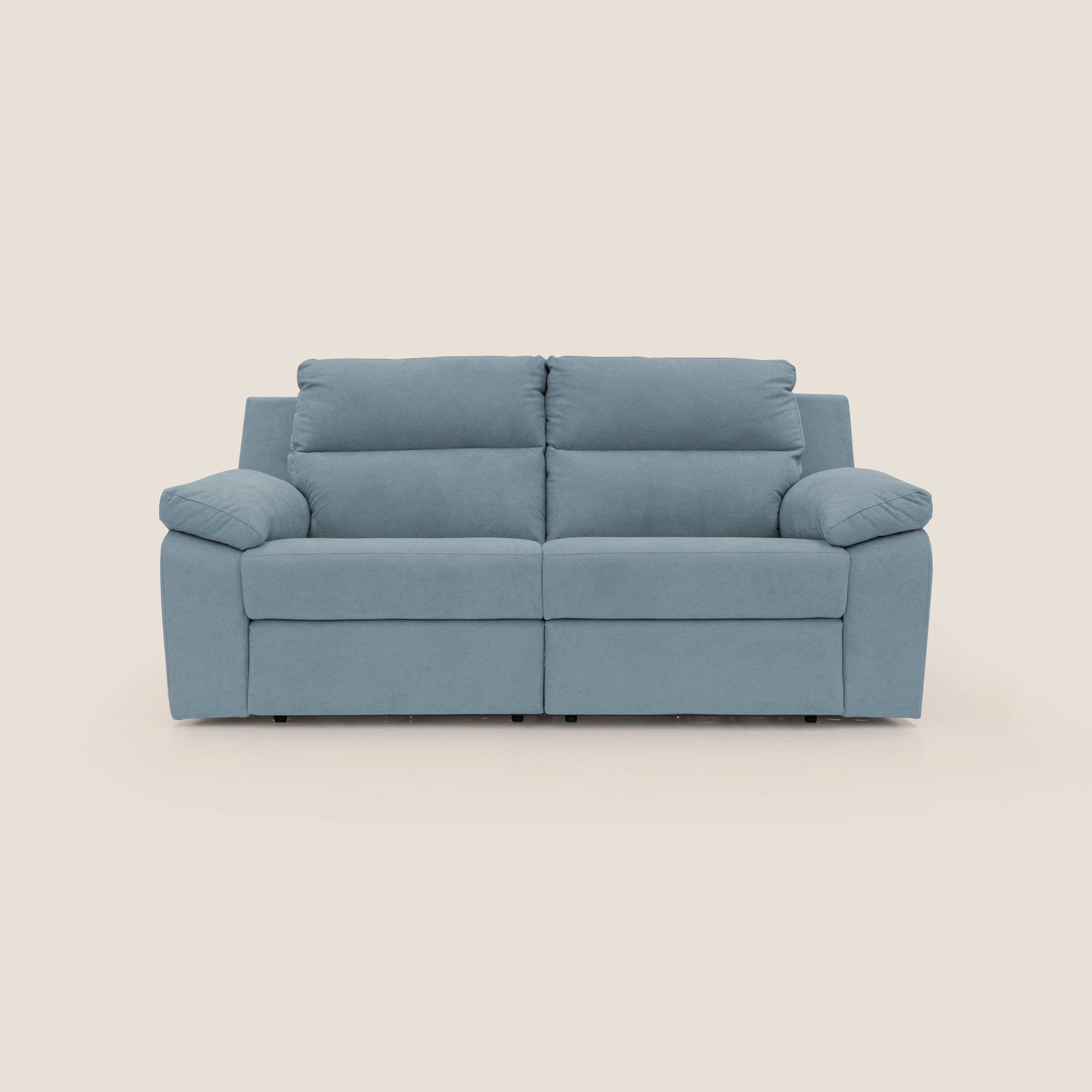 Romeo Canapé avec relax électrique en tissu doux imperméable T02 sucre glace
