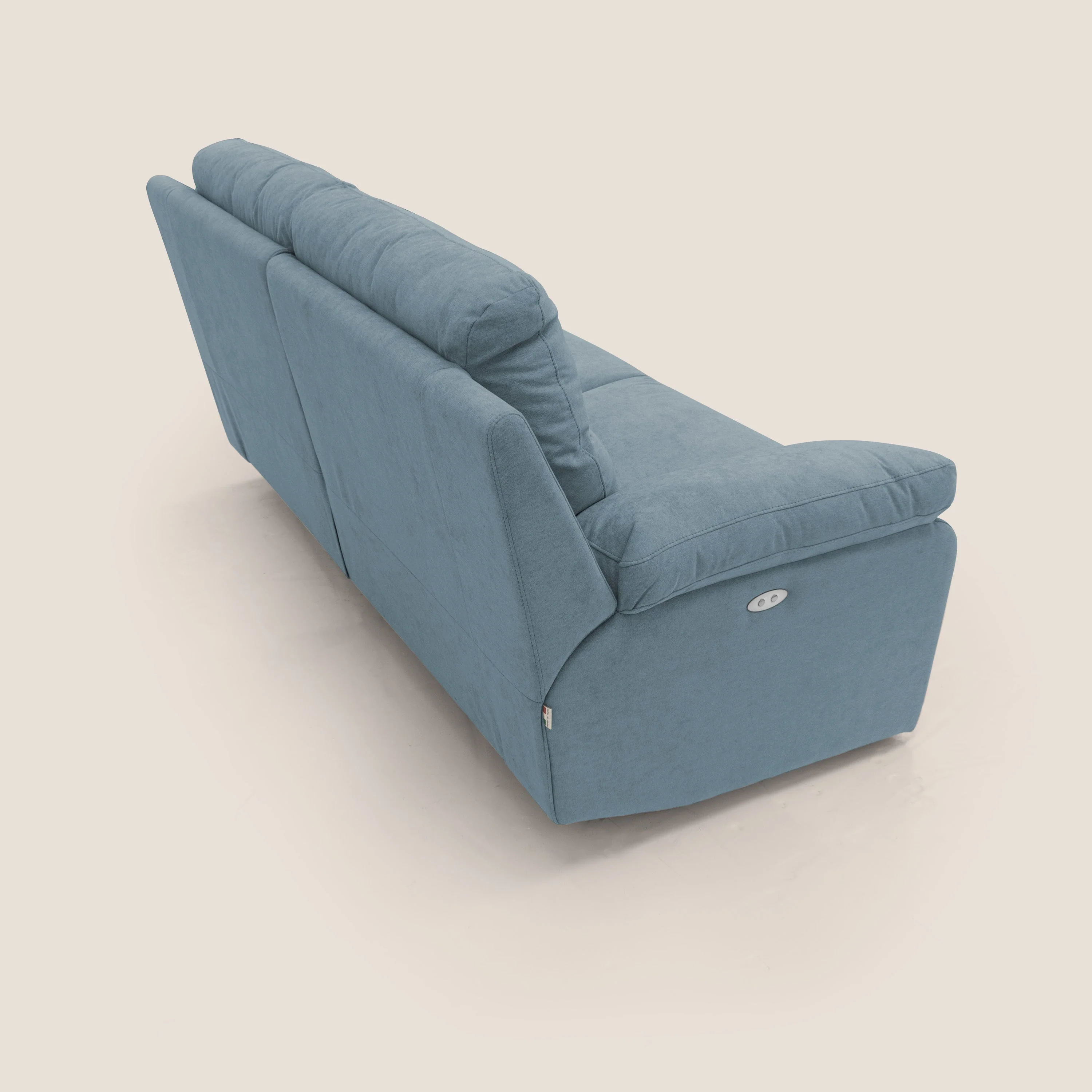Romeo Canapé avec relax électrique en tissu doux imperméable T02 sucre glace - Image 11