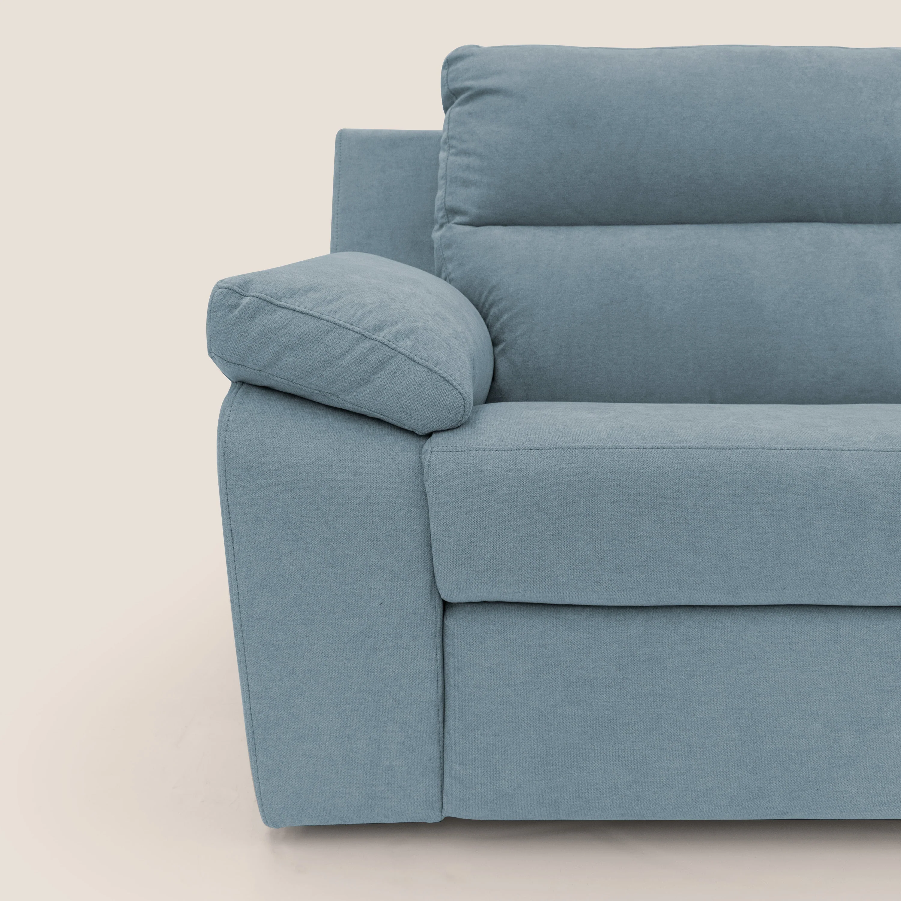 Romeo Canapé avec relax électrique en tissu doux imperméable T02 sucre glace - Image 6