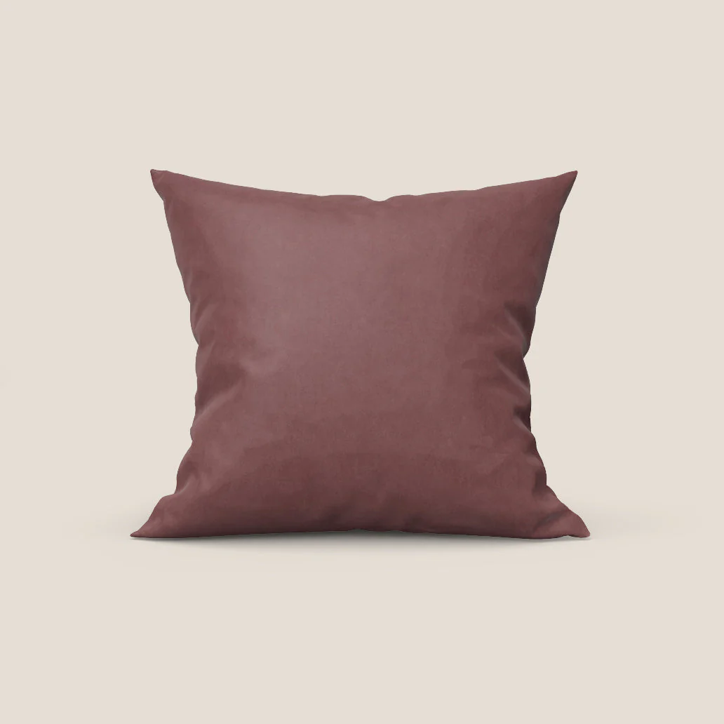 Rotterdam coussin disponible en différentes couleurs en microfibre effet velours imperméable T09 saumon