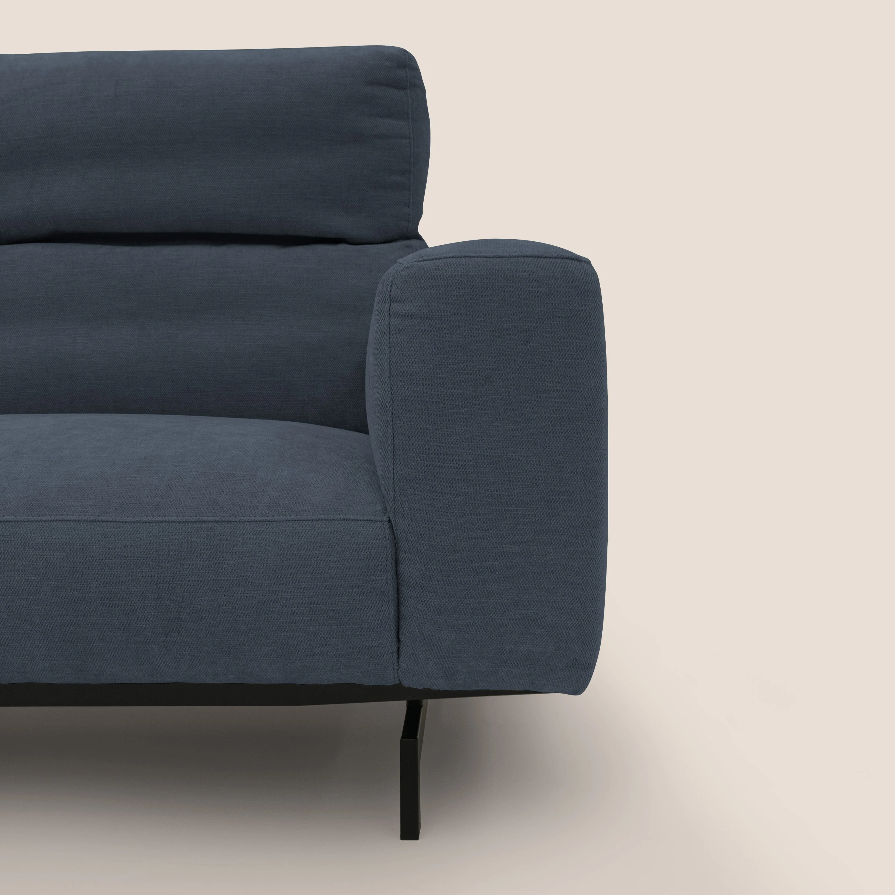 Sakura canapé modulaire 3 places en tissu flammé doux et imperméable T14 bleu - Image 4