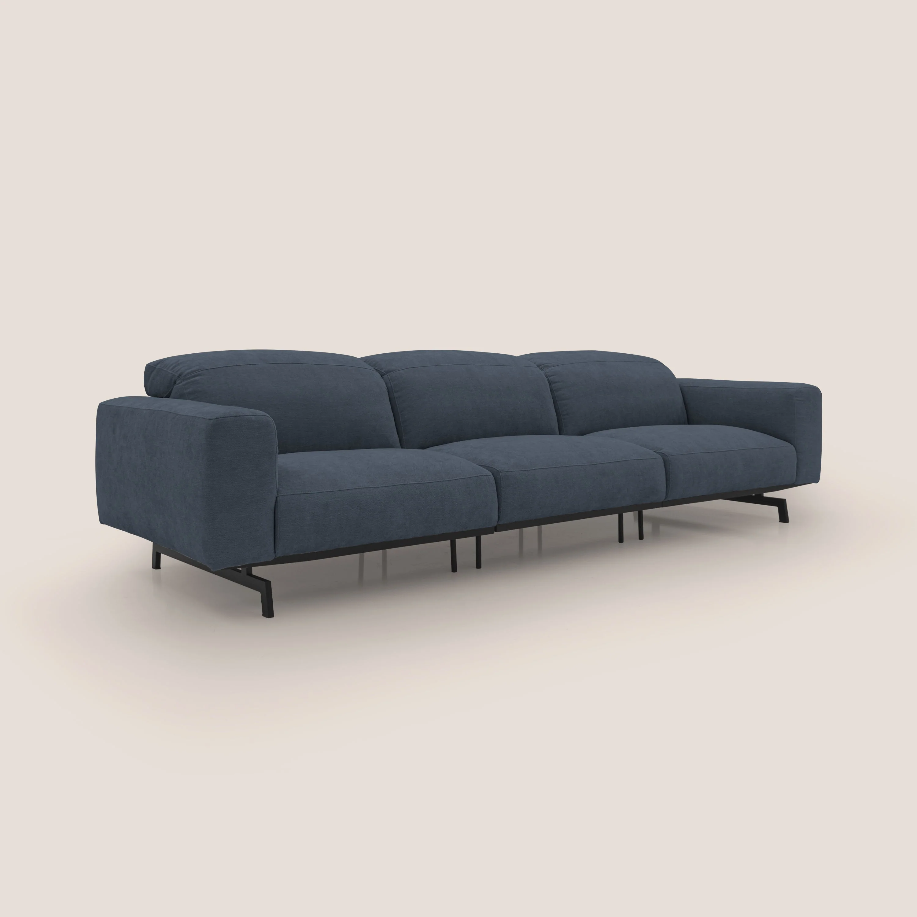 Sakura canapé modulaire 3 places en tissu flammé doux et imperméable T14 bleu - Image 6