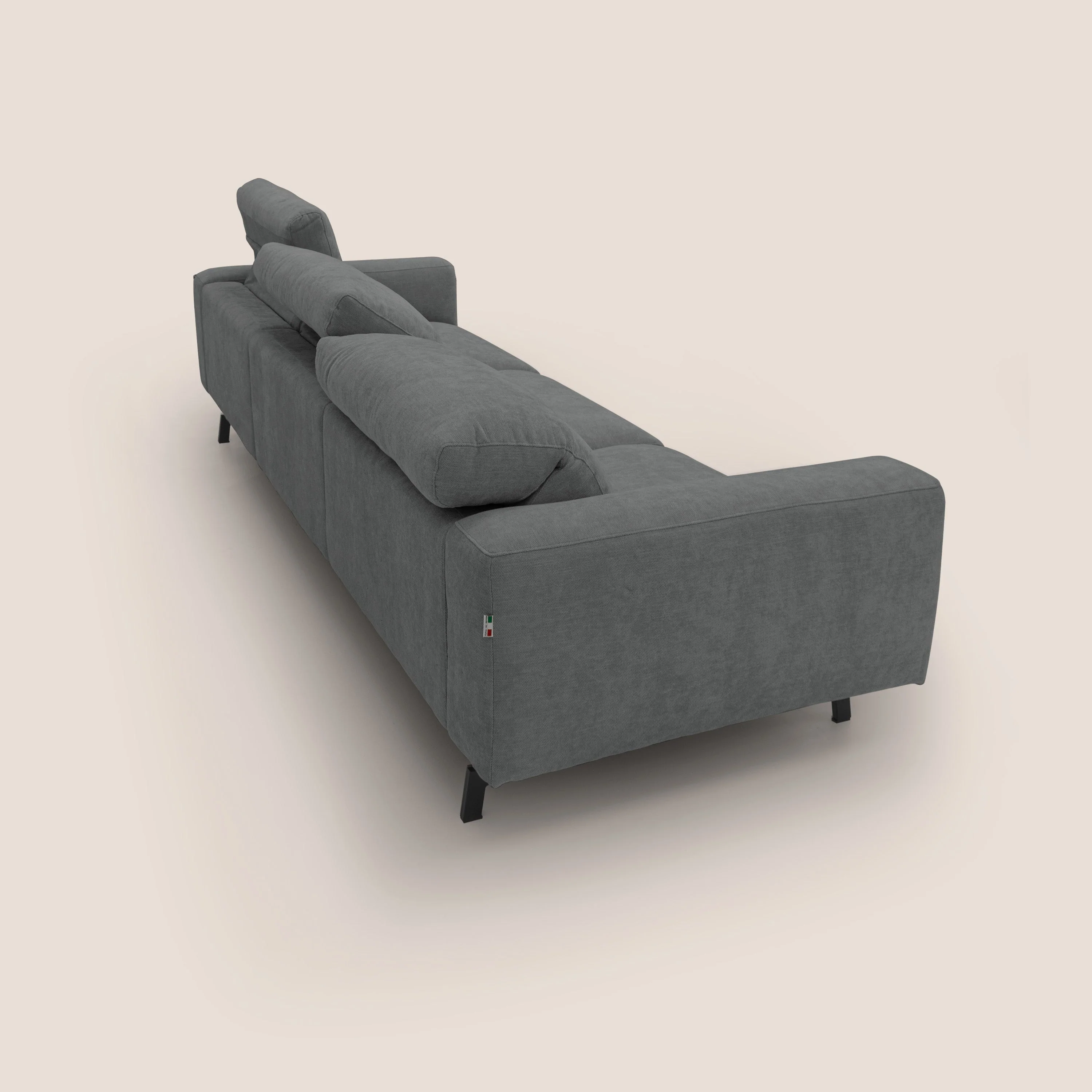 Sakura canapé modulaire 3 places en tissu flammé doux et imperméable T14  gris - Image 11