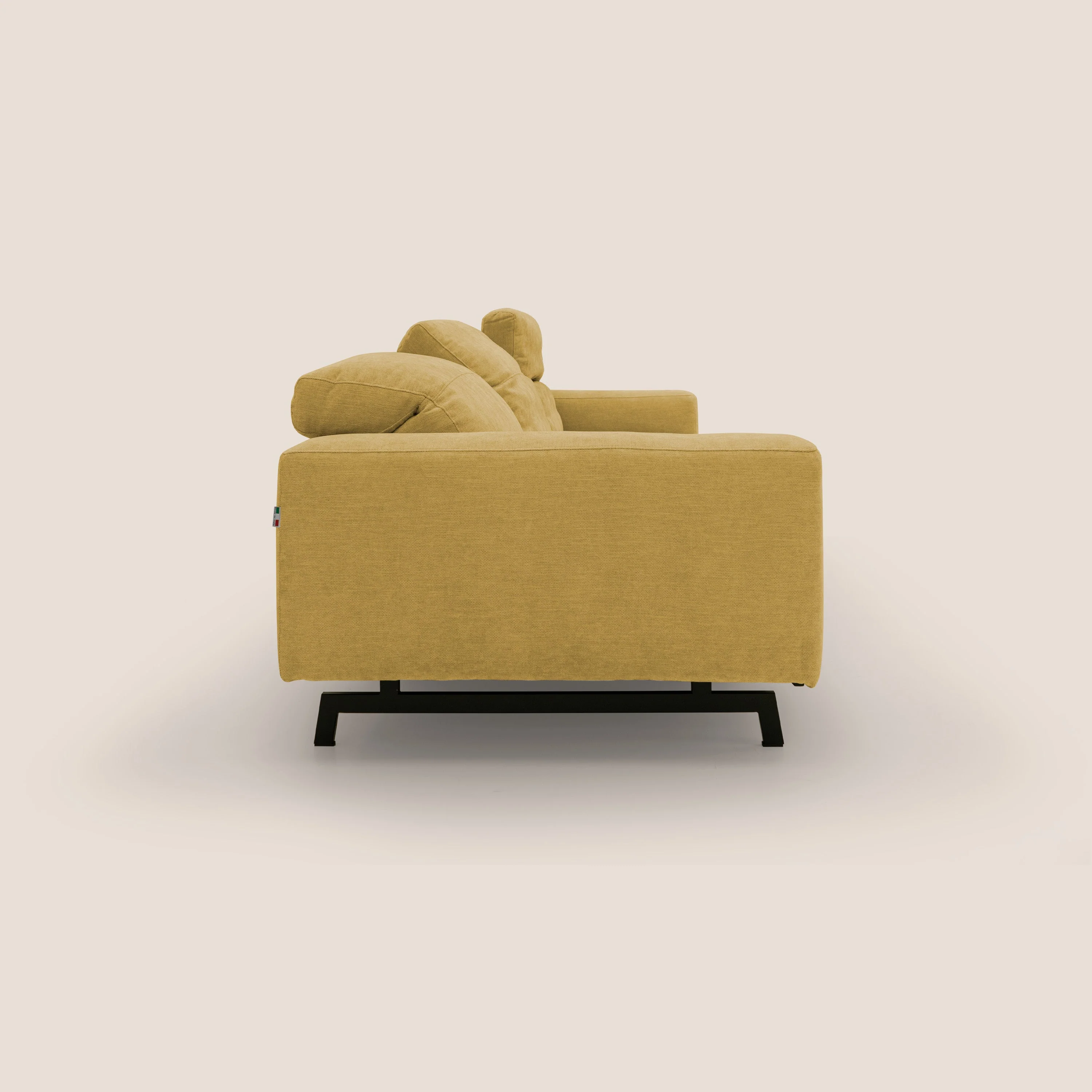 Sakura canapé modulaire 3 places en tissu flammé doux et imperméable T14 jaune - Image 10