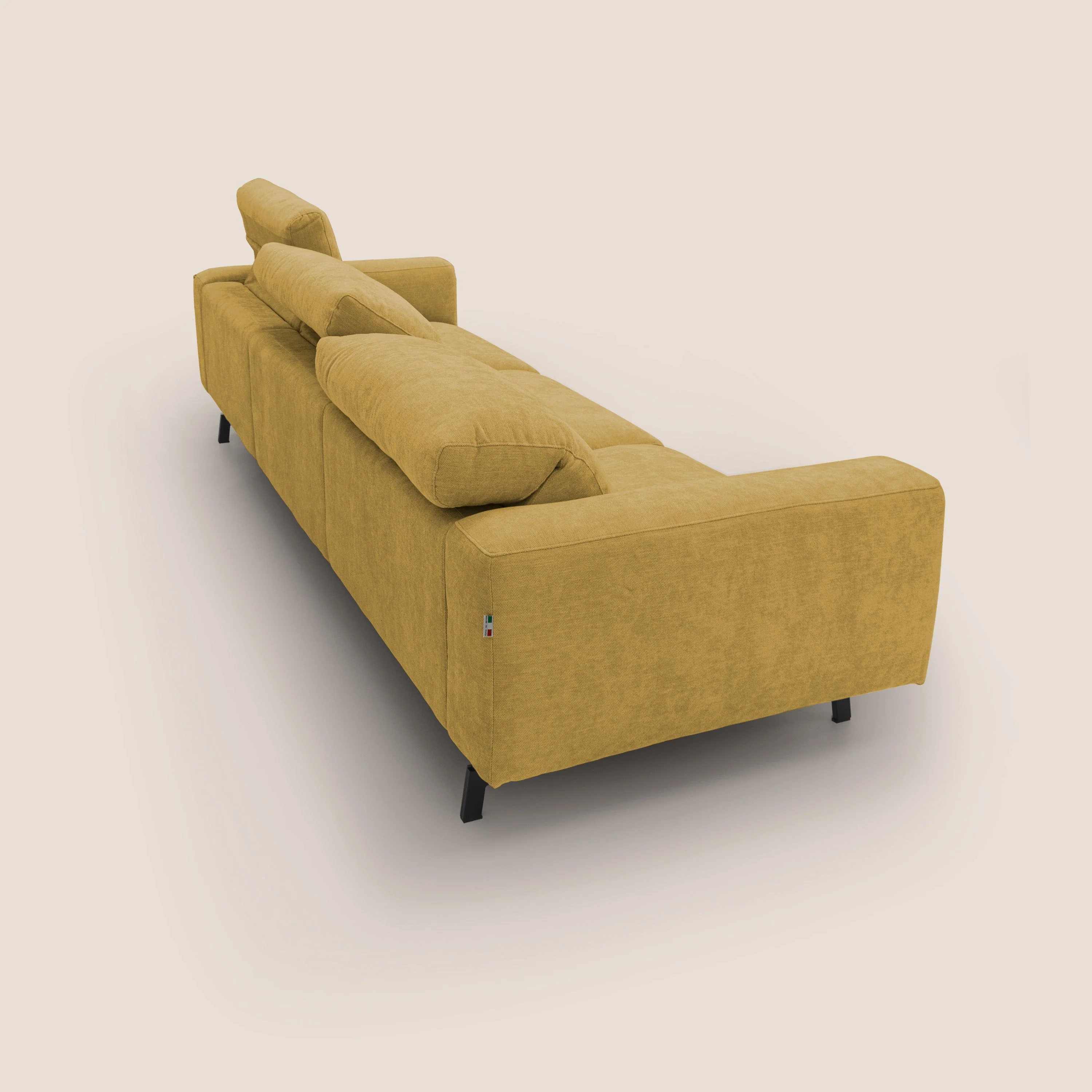 Sakura canapé modulaire 3 places en tissu flammé doux et imperméable T14 jaune - Image 11