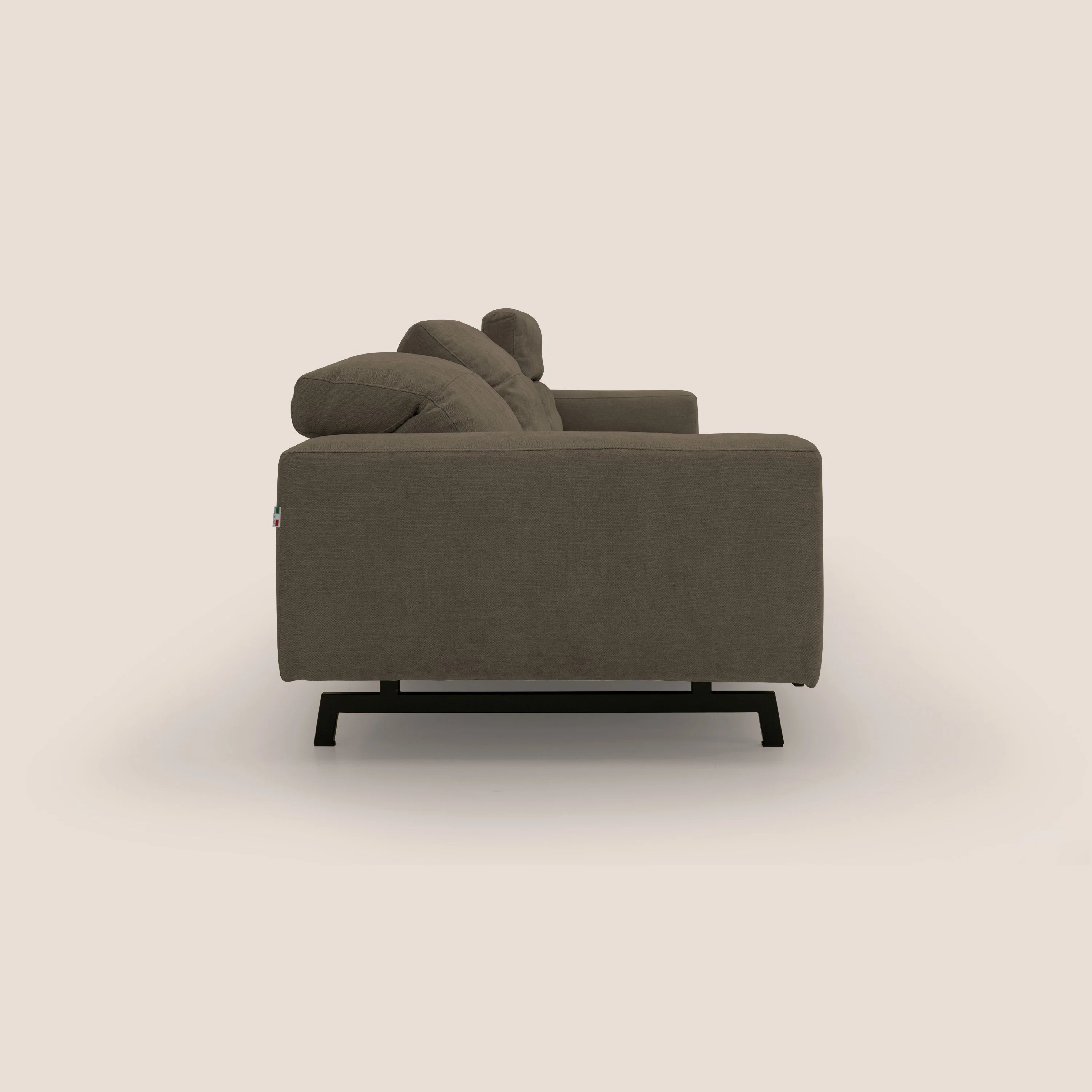 Sakura canapé modulaire 3 places en tissu flammé doux et imperméable T14  marron - Image 10