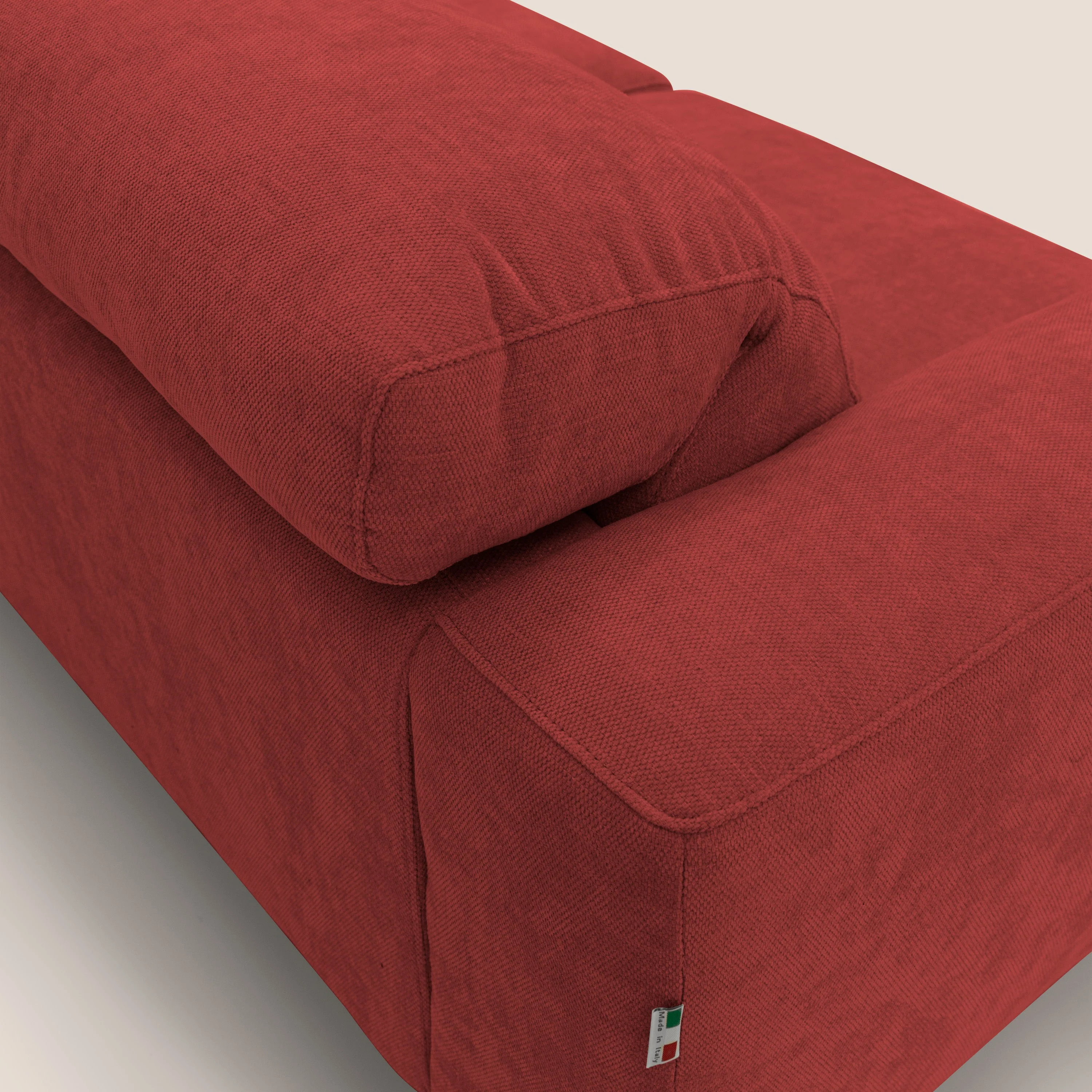 Sakura canapé modulaire 3 places en tissu flammé doux et imperméable T14 rouge - Image 8