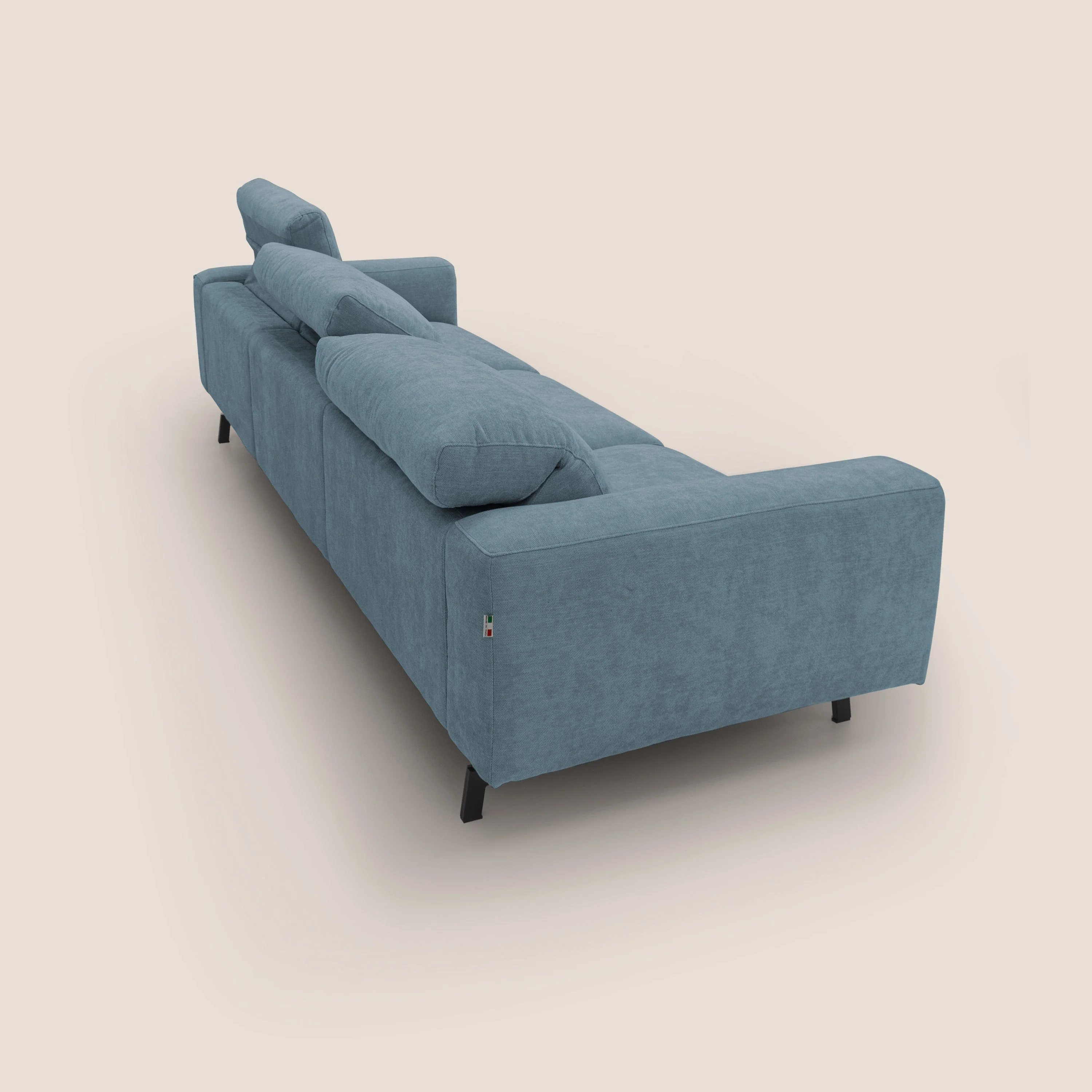Sakura canapé modulaire 3 places en tissu flammé doux et imperméable T14 sucre glace - Image 11