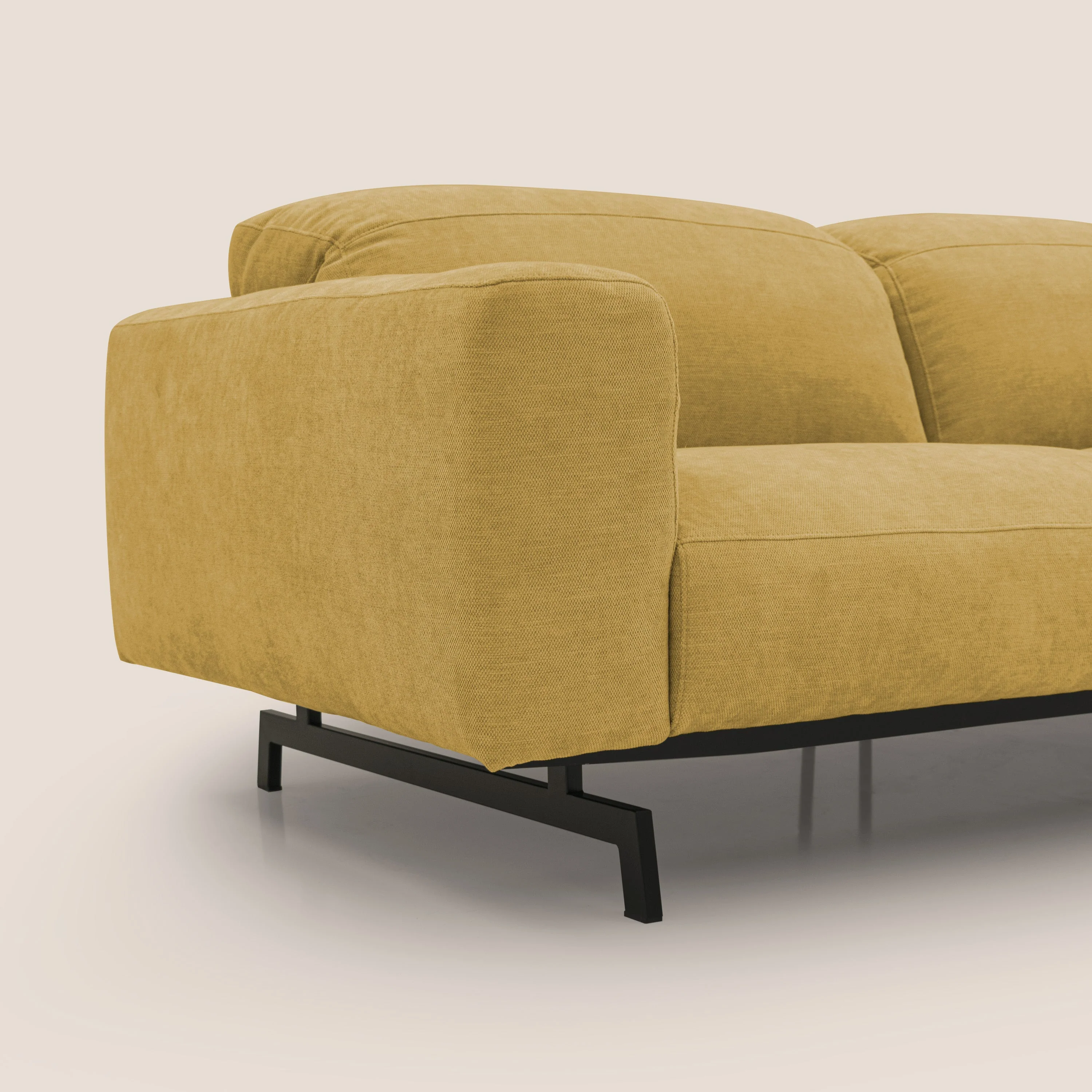 Sakura Canapé modulable en tissu flammé doux et imperméable T14 jaune - Image 3