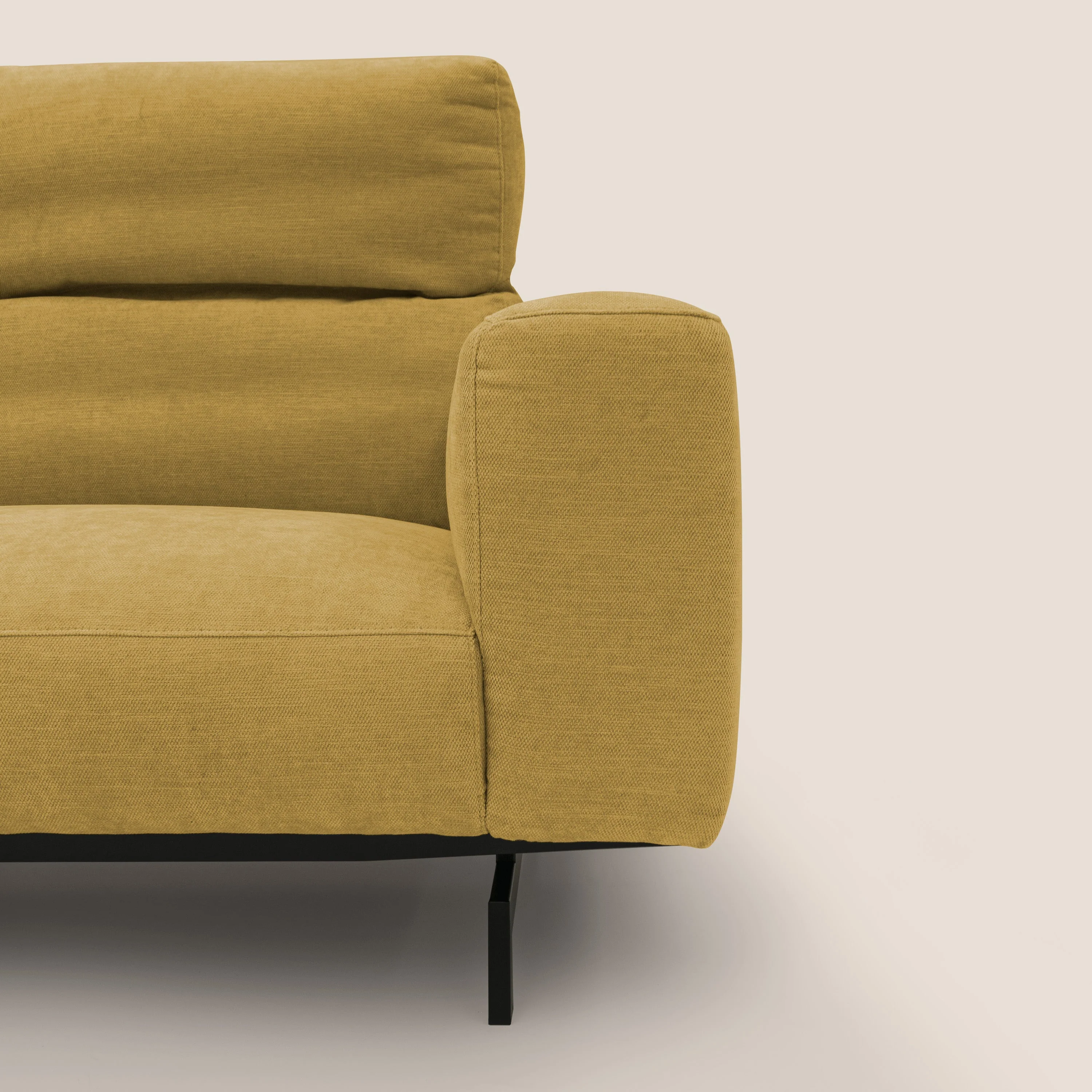 Sakura Canapé modulable en tissu flammé doux et imperméable T14 jaune - Image 4
