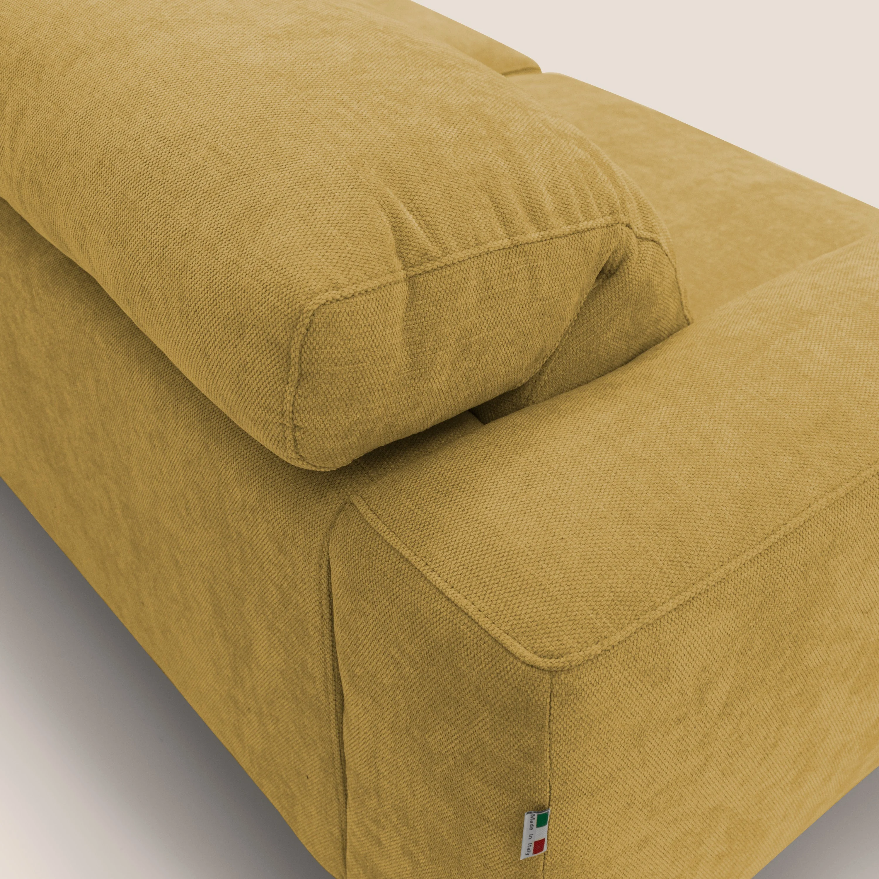 Sakura Canapé modulable en tissu flammé doux et imperméable T14 jaune - Image 8