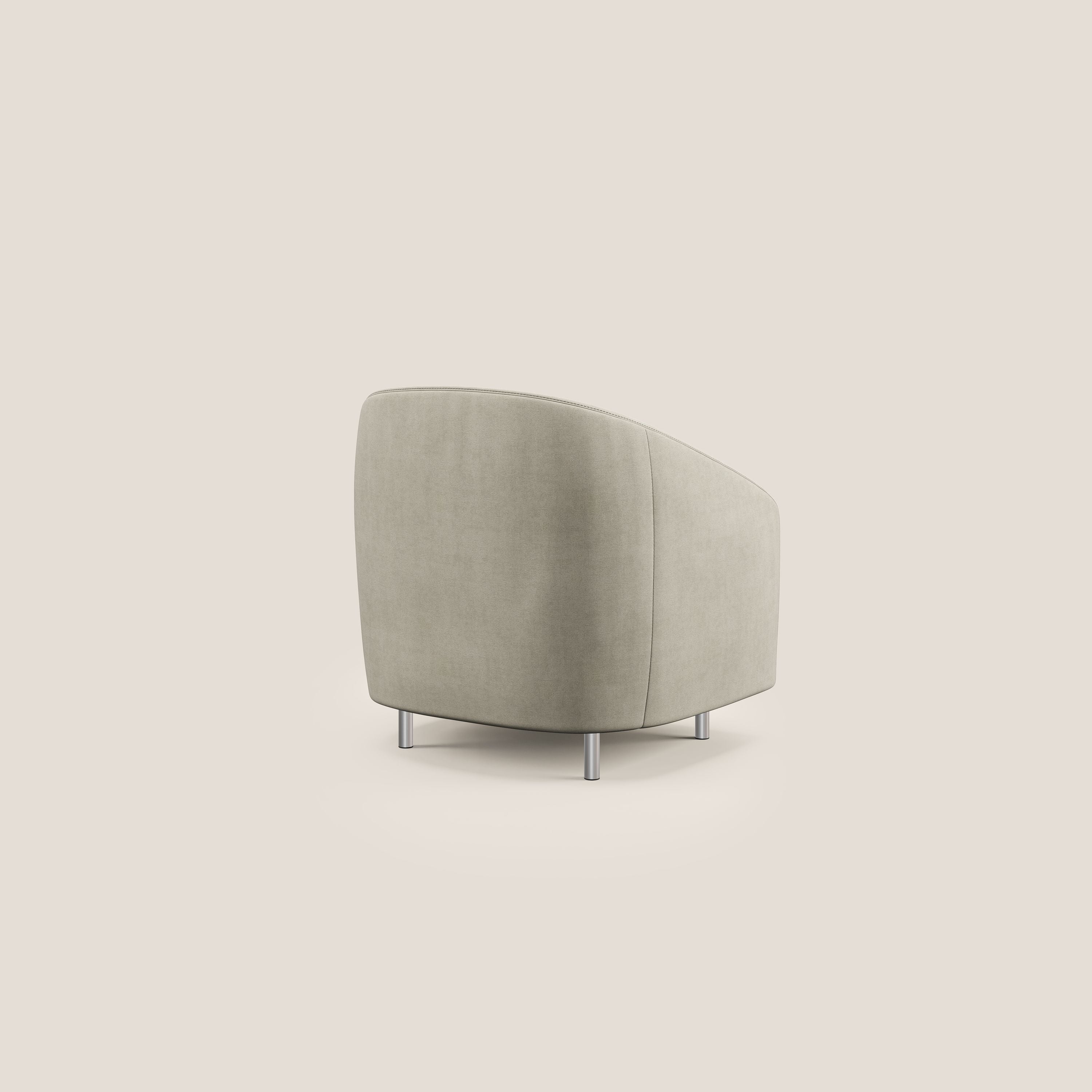 Sally Fauteuil en tissu doux imperméable T02 crème - Image 5