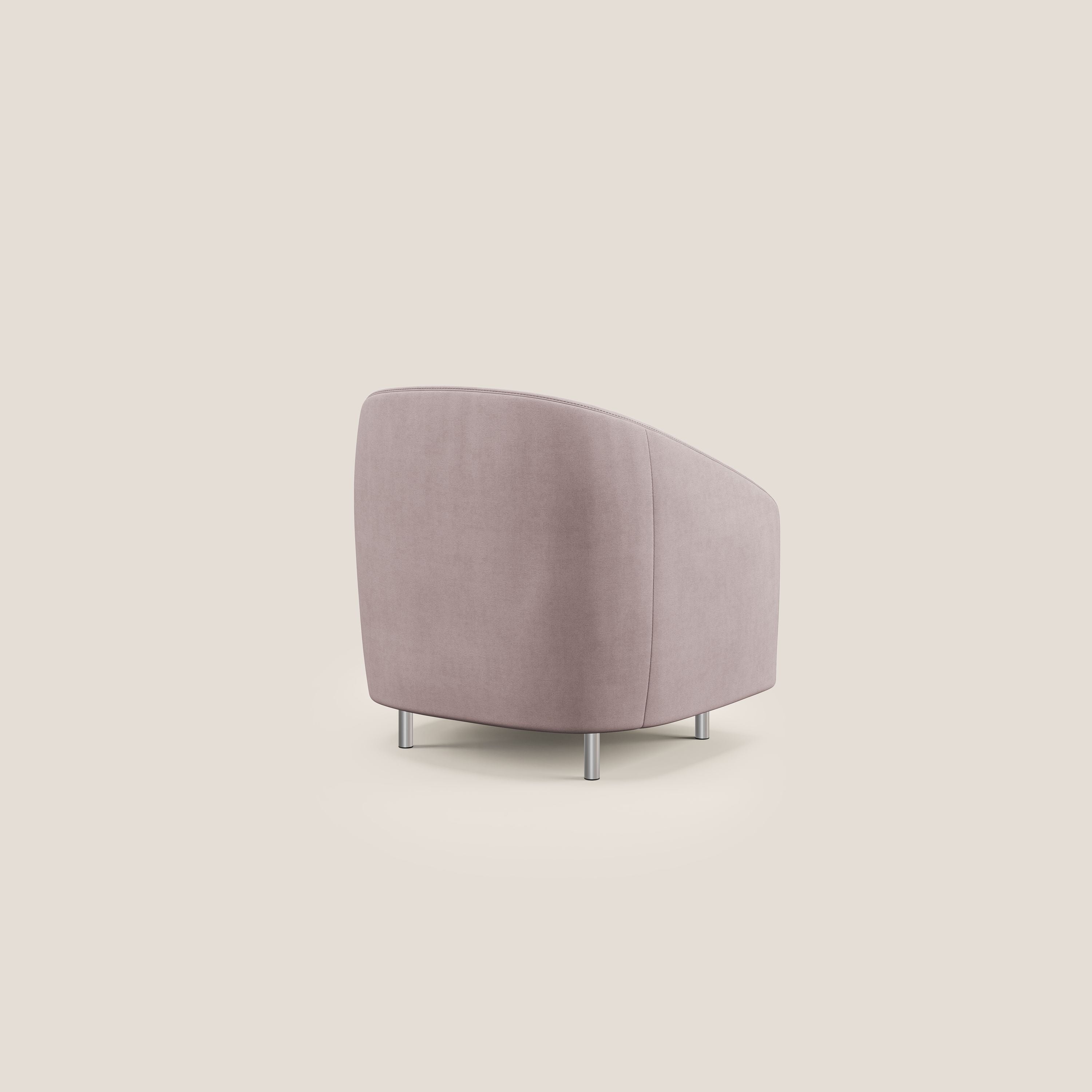 Sally Fauteuil en tissu doux imperméable T02 rose - Image 4