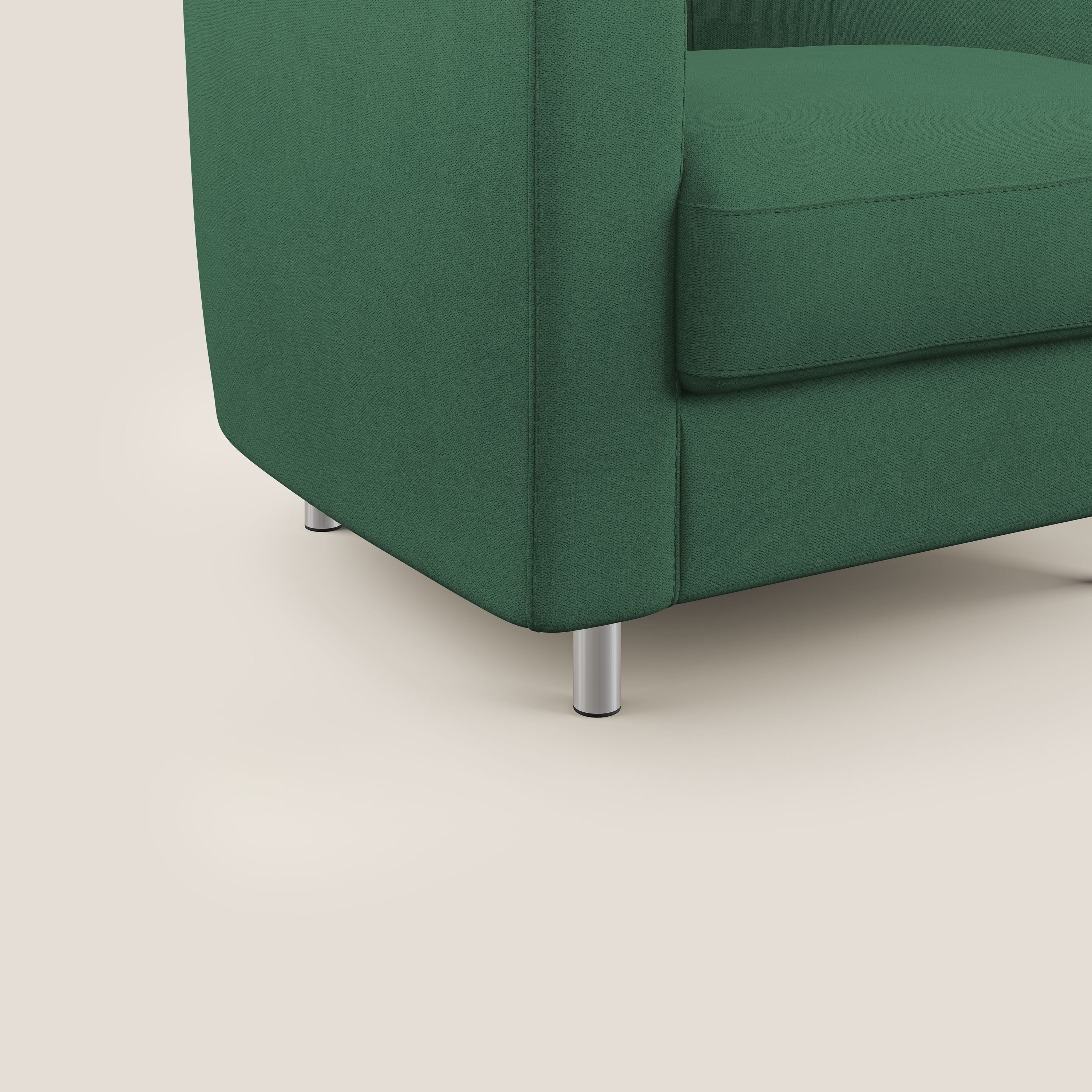 Sally Fauteuil en tissu doux imperméable T02 vert - Image 5