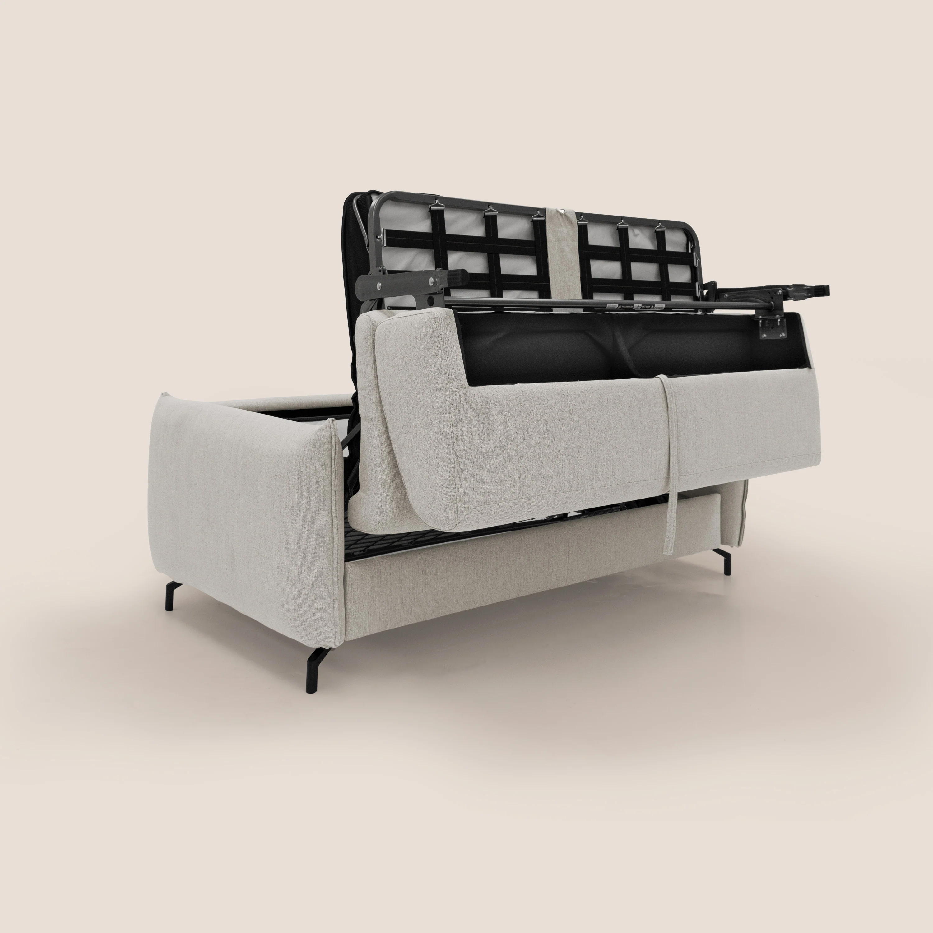 Scarlet canapé convertible en tissu mixte  coton imperméable T19 crème - Image 11