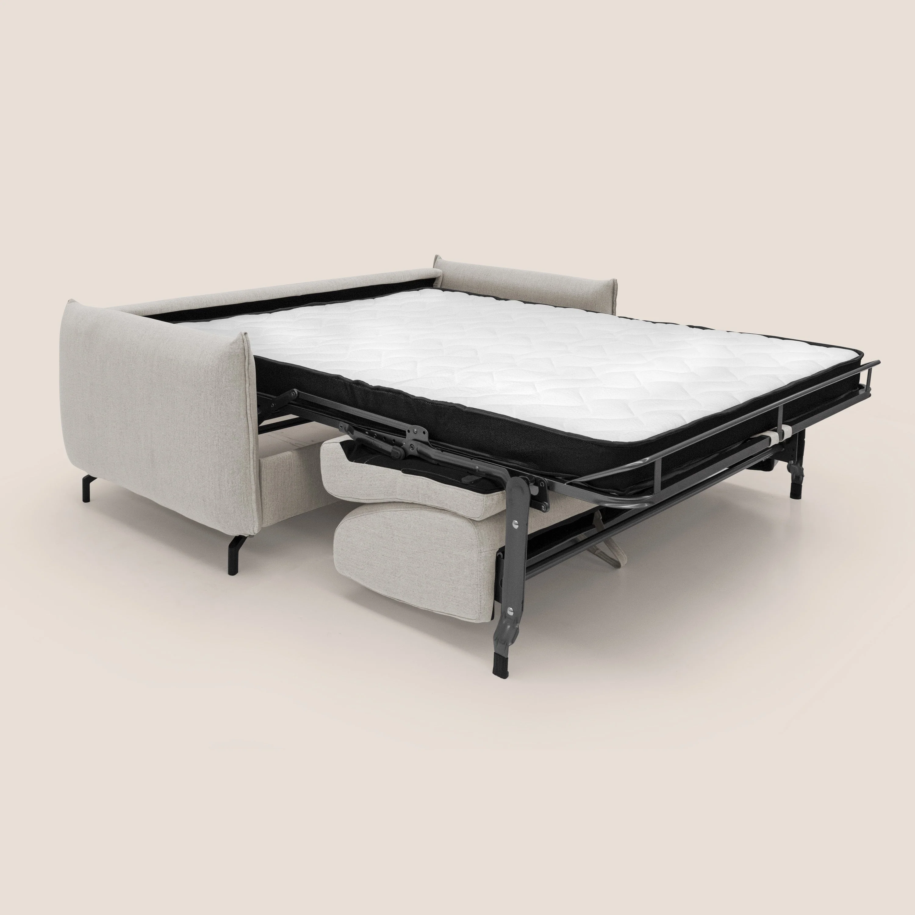 Scarlet canapé convertible en tissu mixte  coton imperméable T19 crème - Image 2