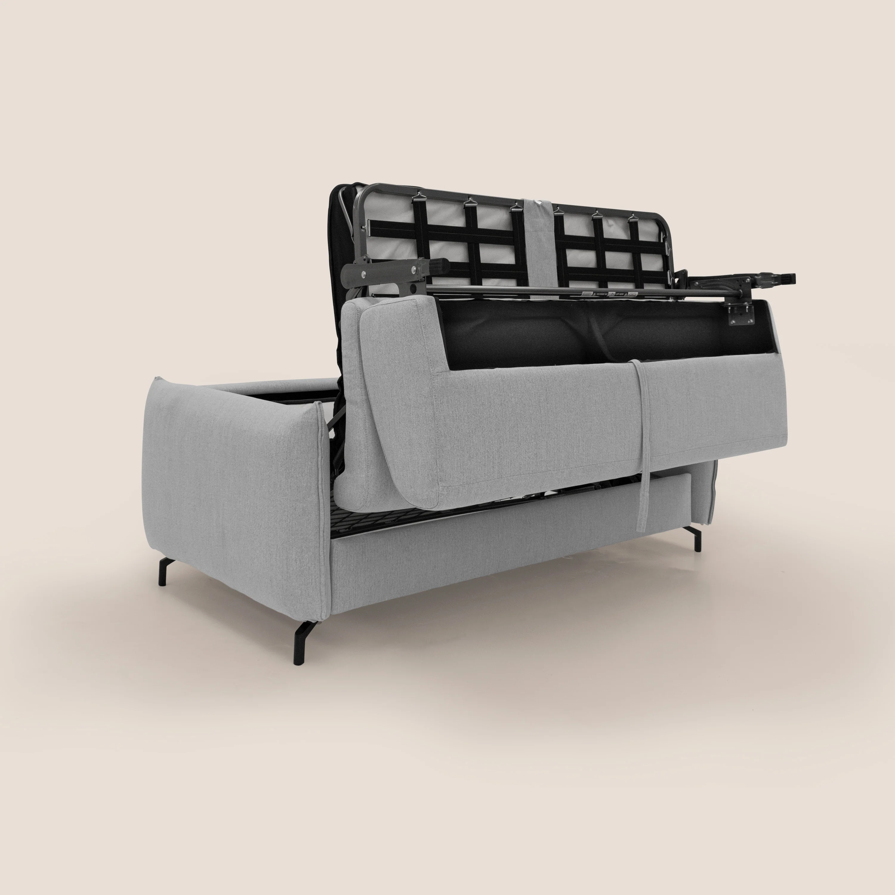 Scarlet canapé convertible en tissu mixte  coton imperméable T19 gris - Image 11