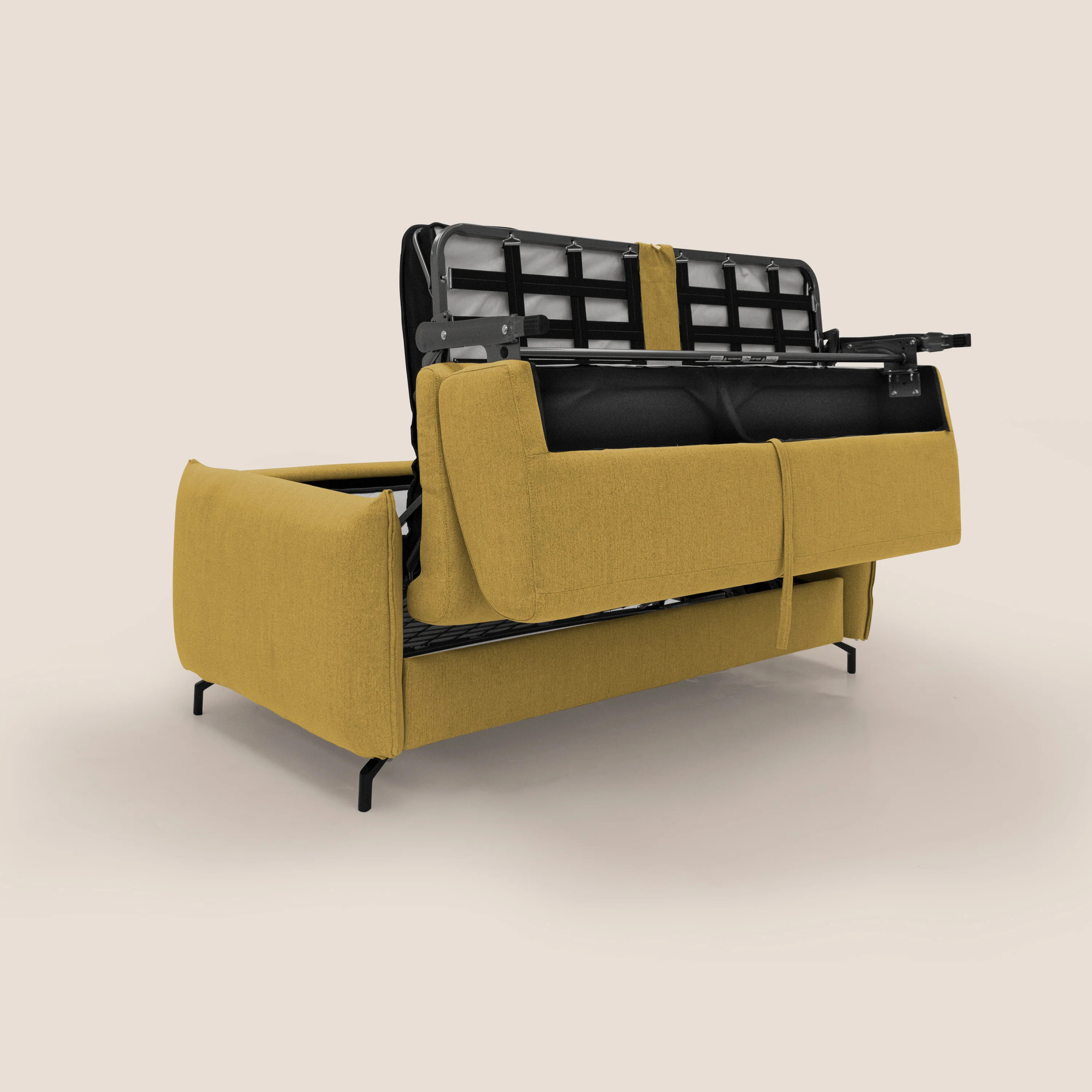 Scarlet canapé convertible en tissu mixte  coton imperméable T19 jaune - Image 11