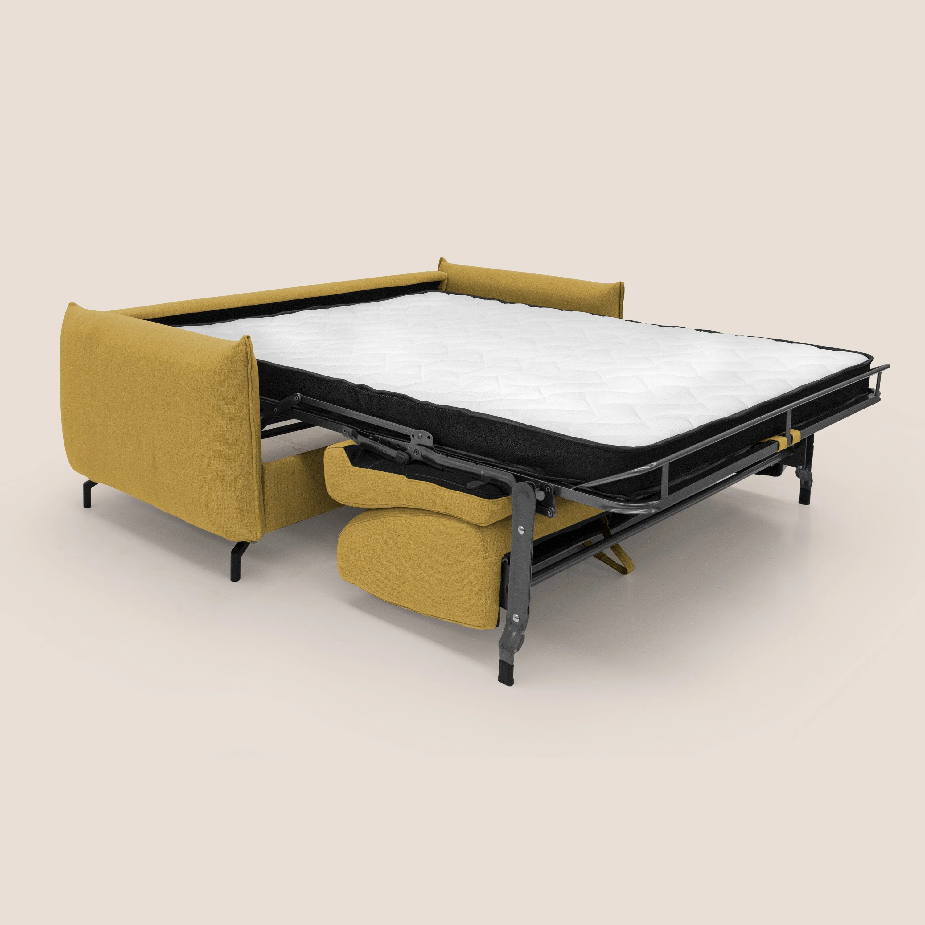 Scarlet canapé convertible en tissu mixte  coton imperméable T19 jaune - Image 2