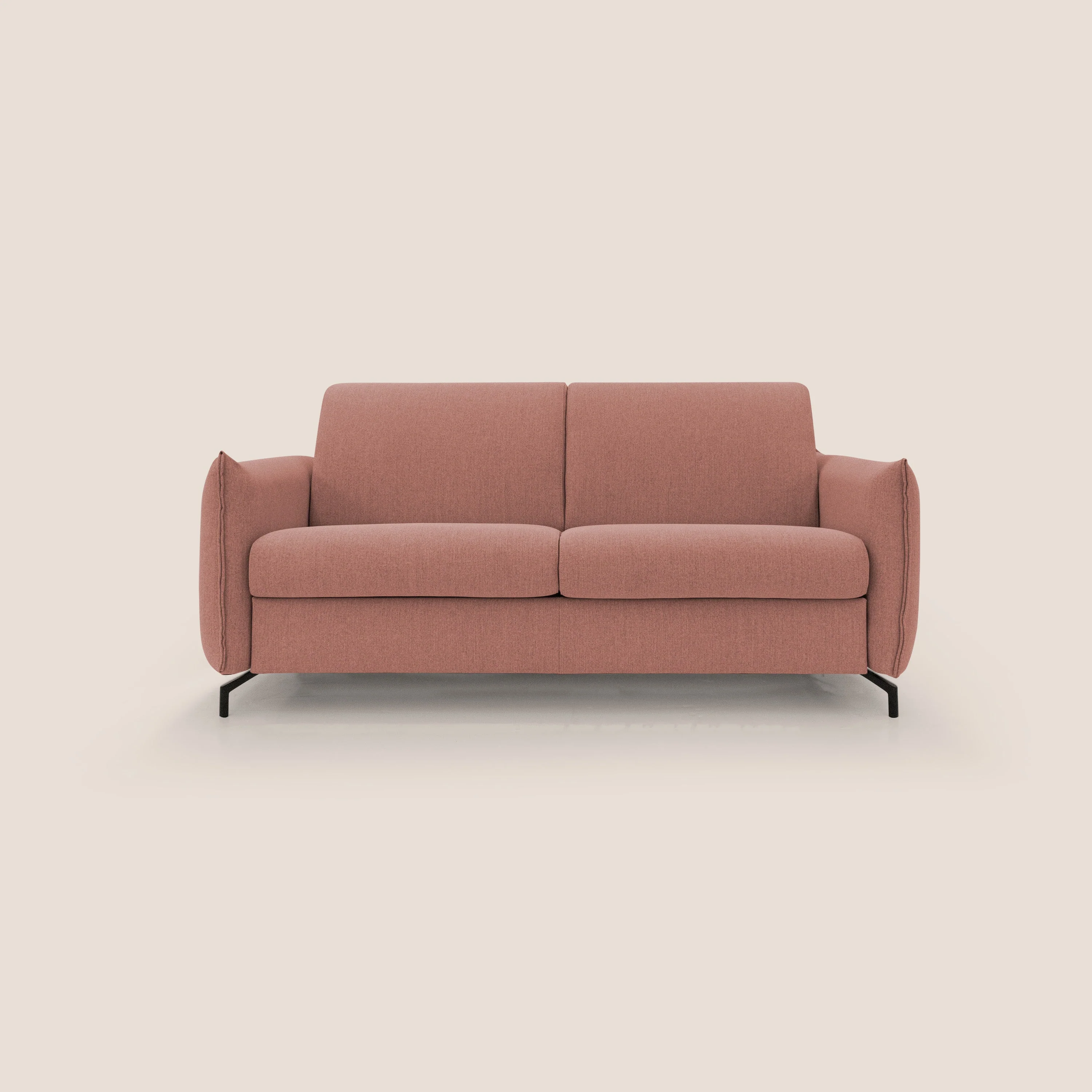 Scarlet canapé convertible en tissu mixte  coton imperméable T19 saumon
