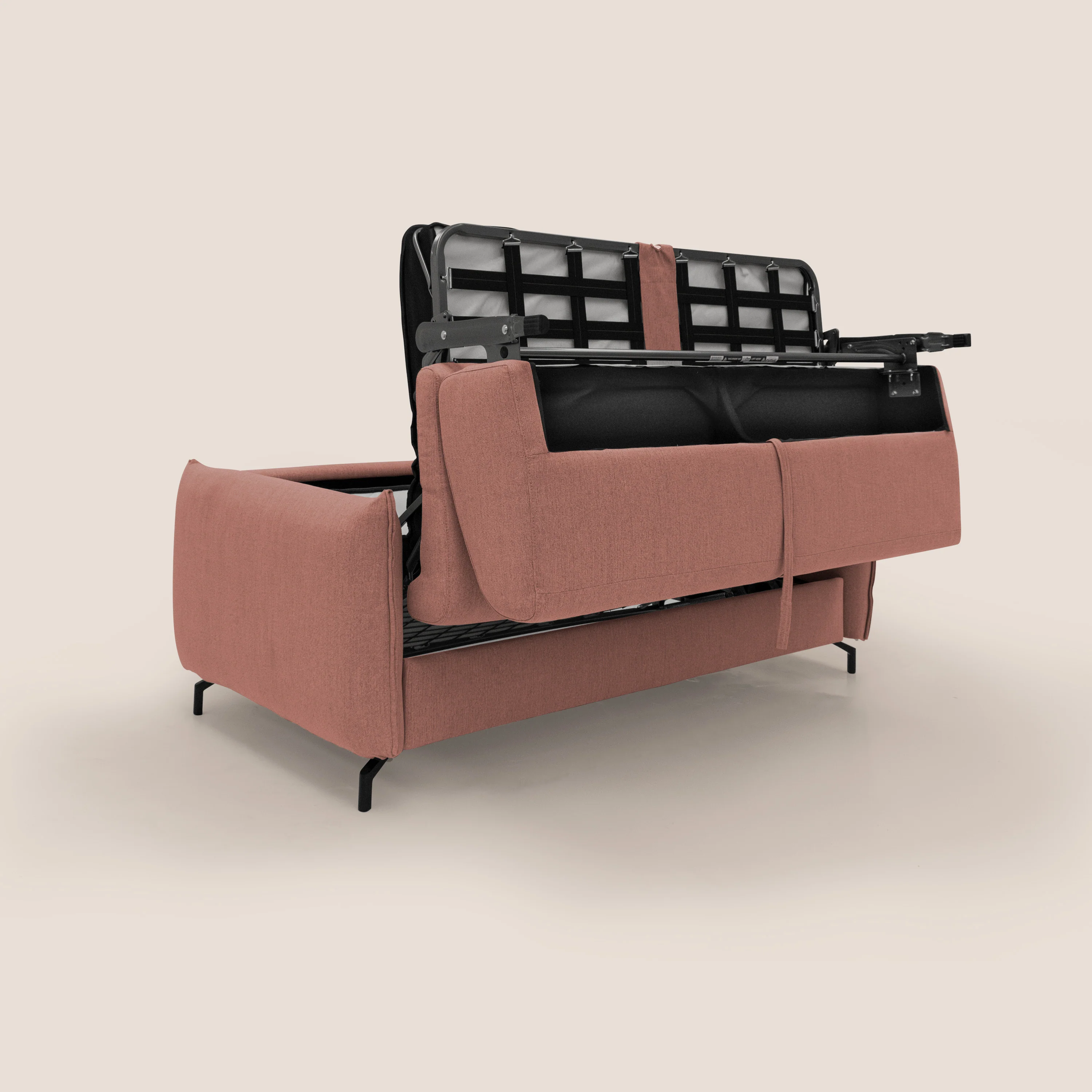 Scarlet canapé convertible en tissu mixte  coton imperméable T19 saumon - Image 11
